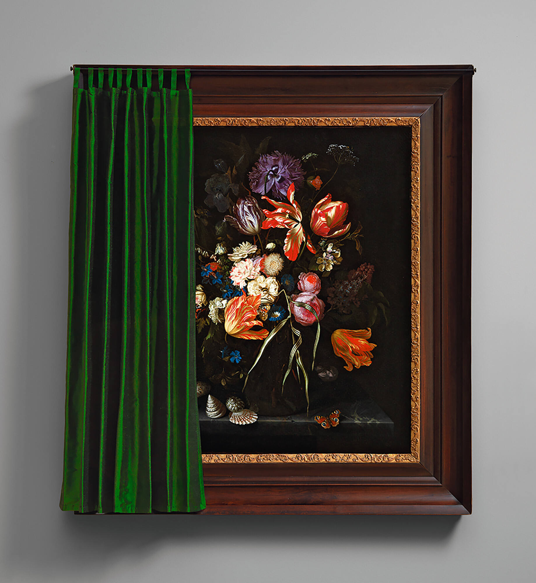 Still Life of Flowers in a Glass Vase