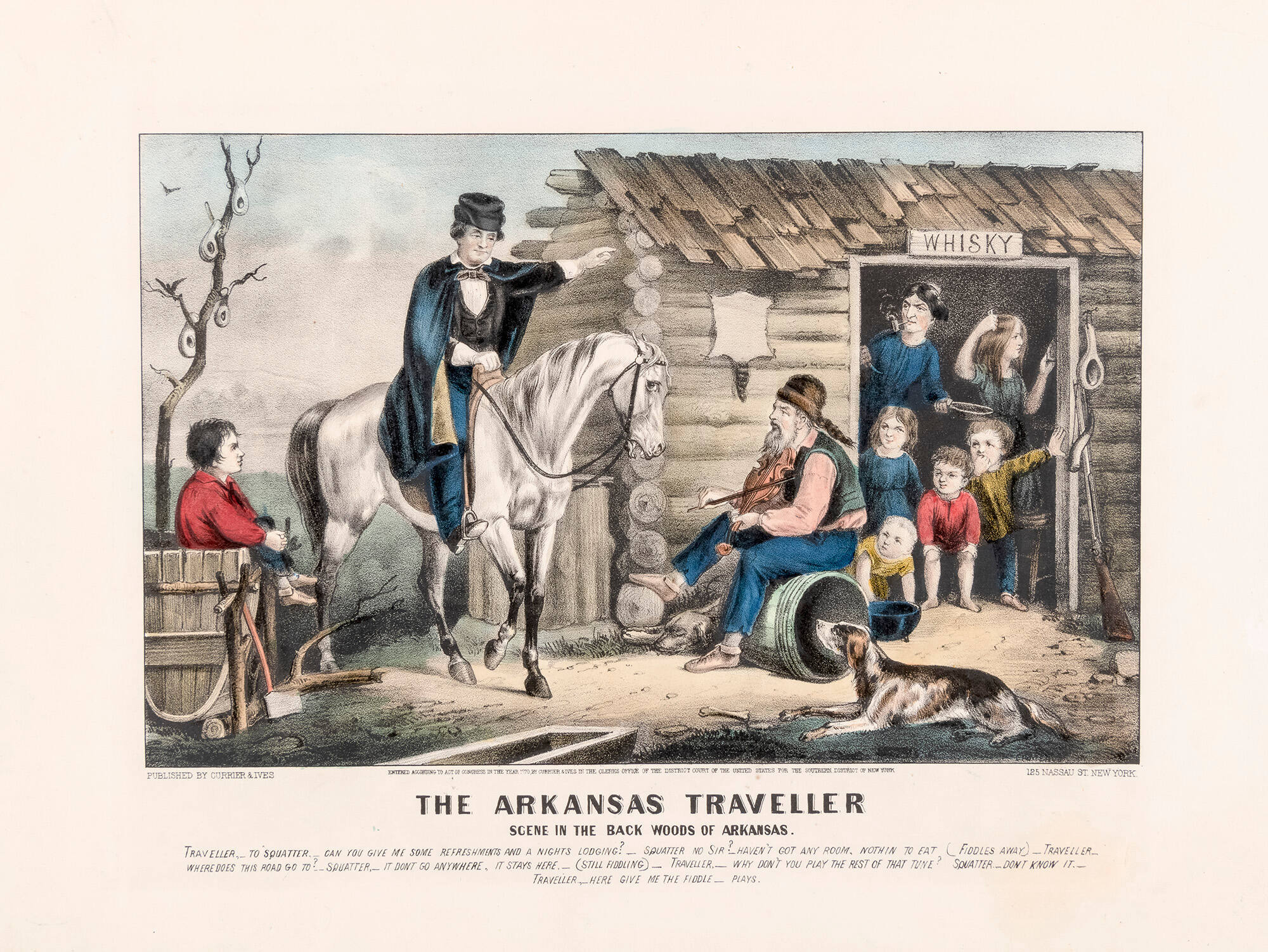 The Arkansas Traveller: Scene in the Back Woods of Arkansas