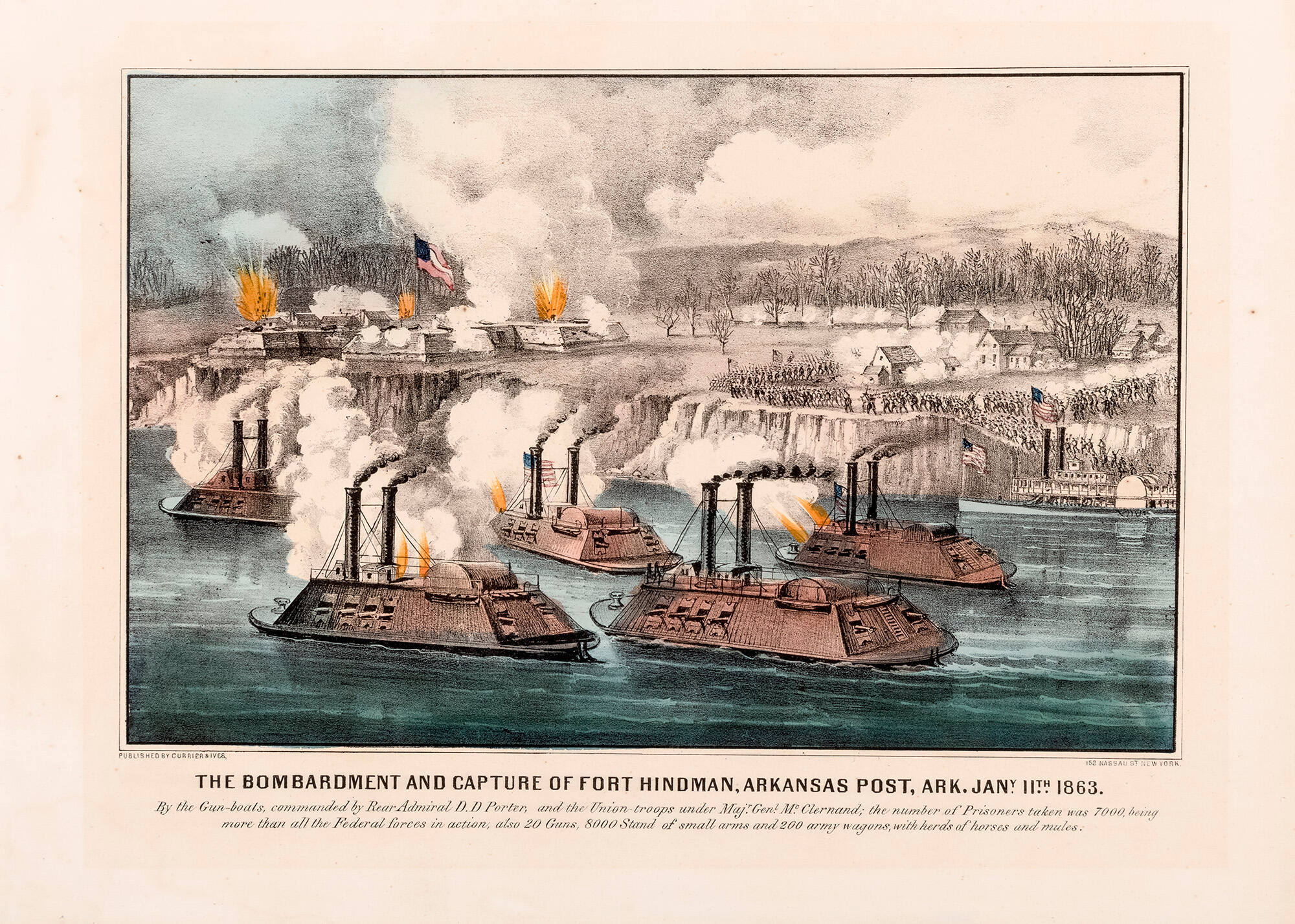 The Bombardment and Capture of Fort Hindman, Arkansas Post, Ark. Jany 11th 1863