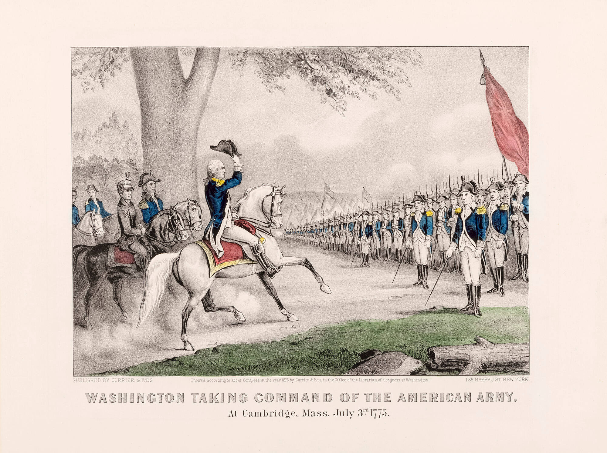 Washington Taking Command of the American Army: At Cambridge, Mass. July 3rd. 1775