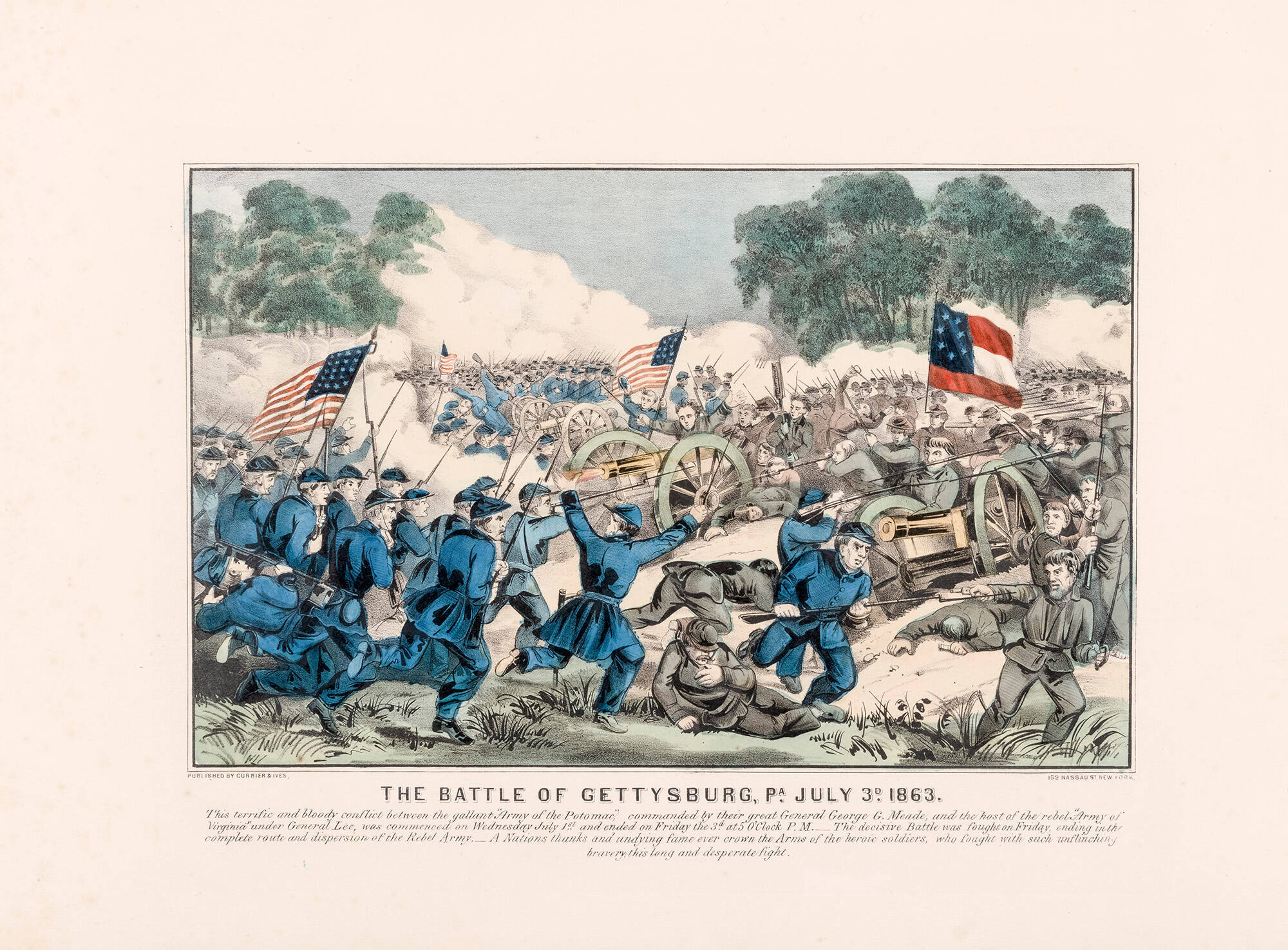 The Battle of Gettysburg, Pa. July 3rd 1863