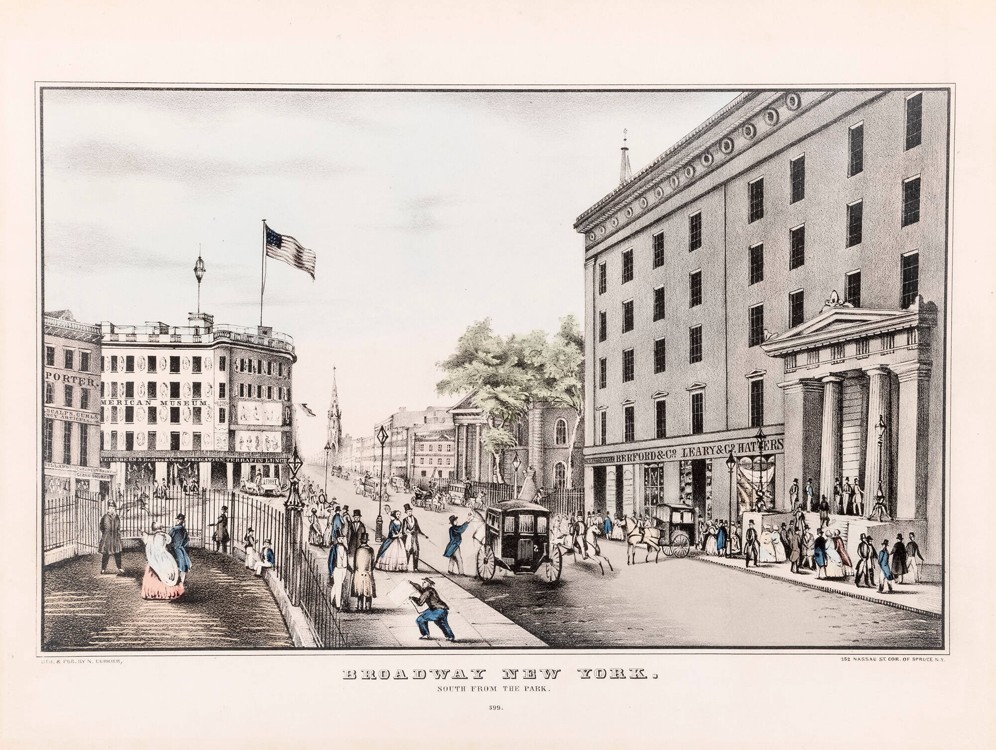 Broadway New York: South From the Park