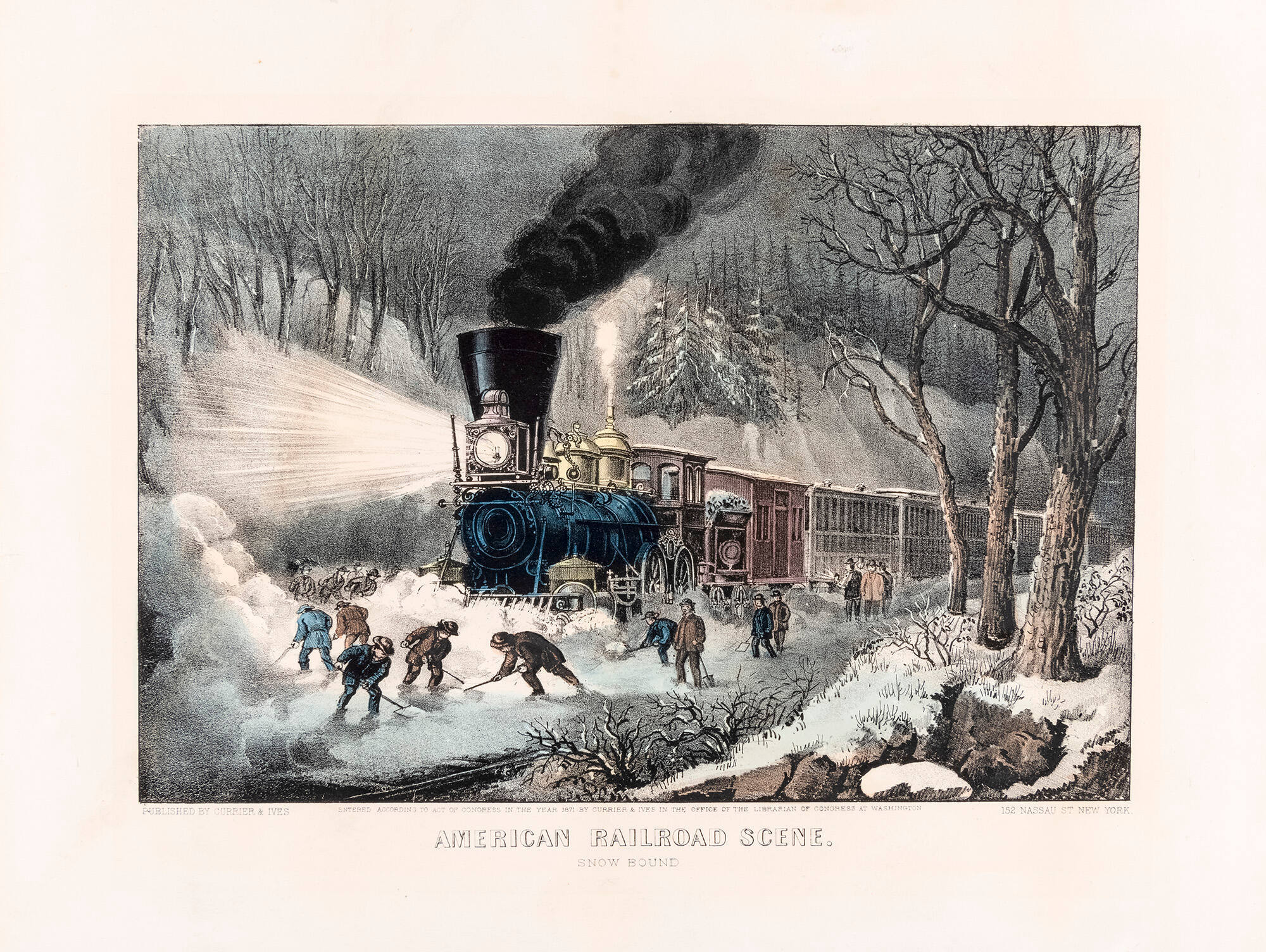 American Railroad Scene: Snow Bound