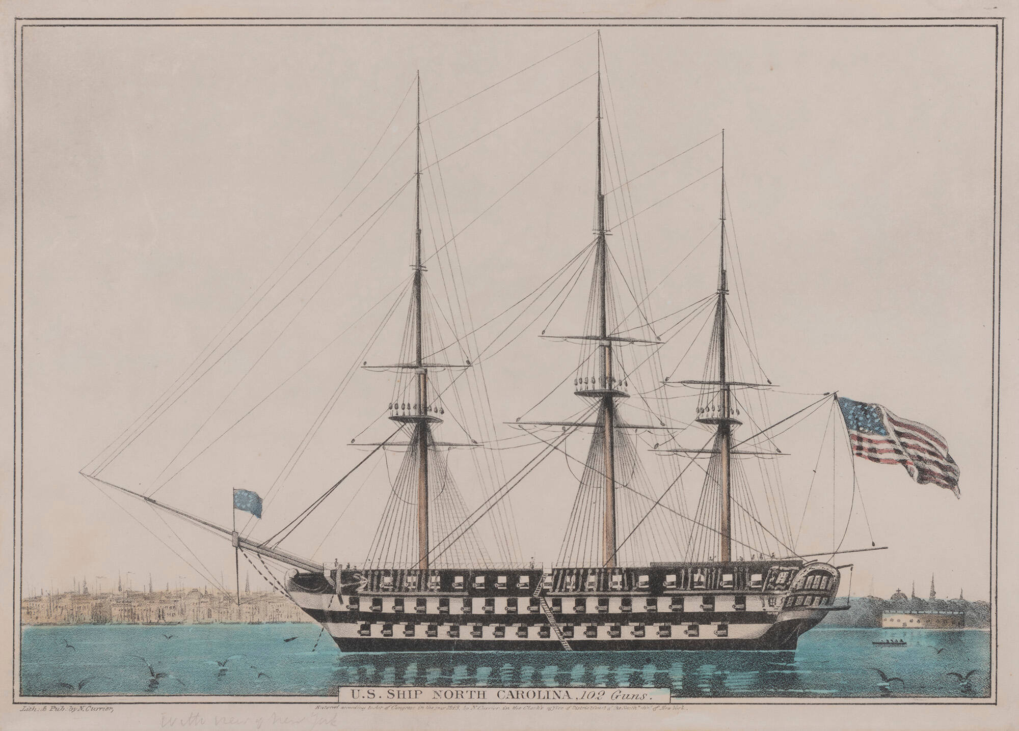 U.S. Ship North Carolina, 102 Guns