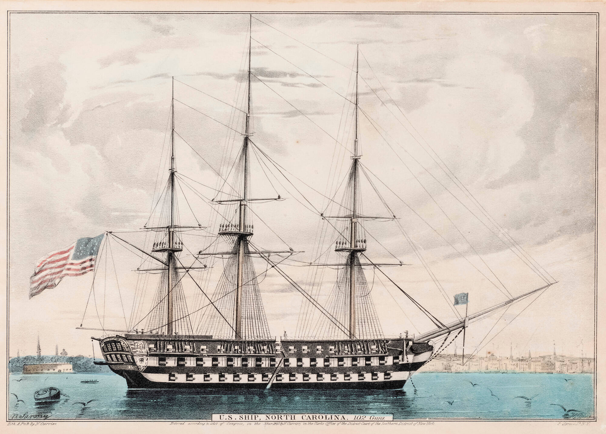 U. S. Ship, North Carolina, 102 Guns