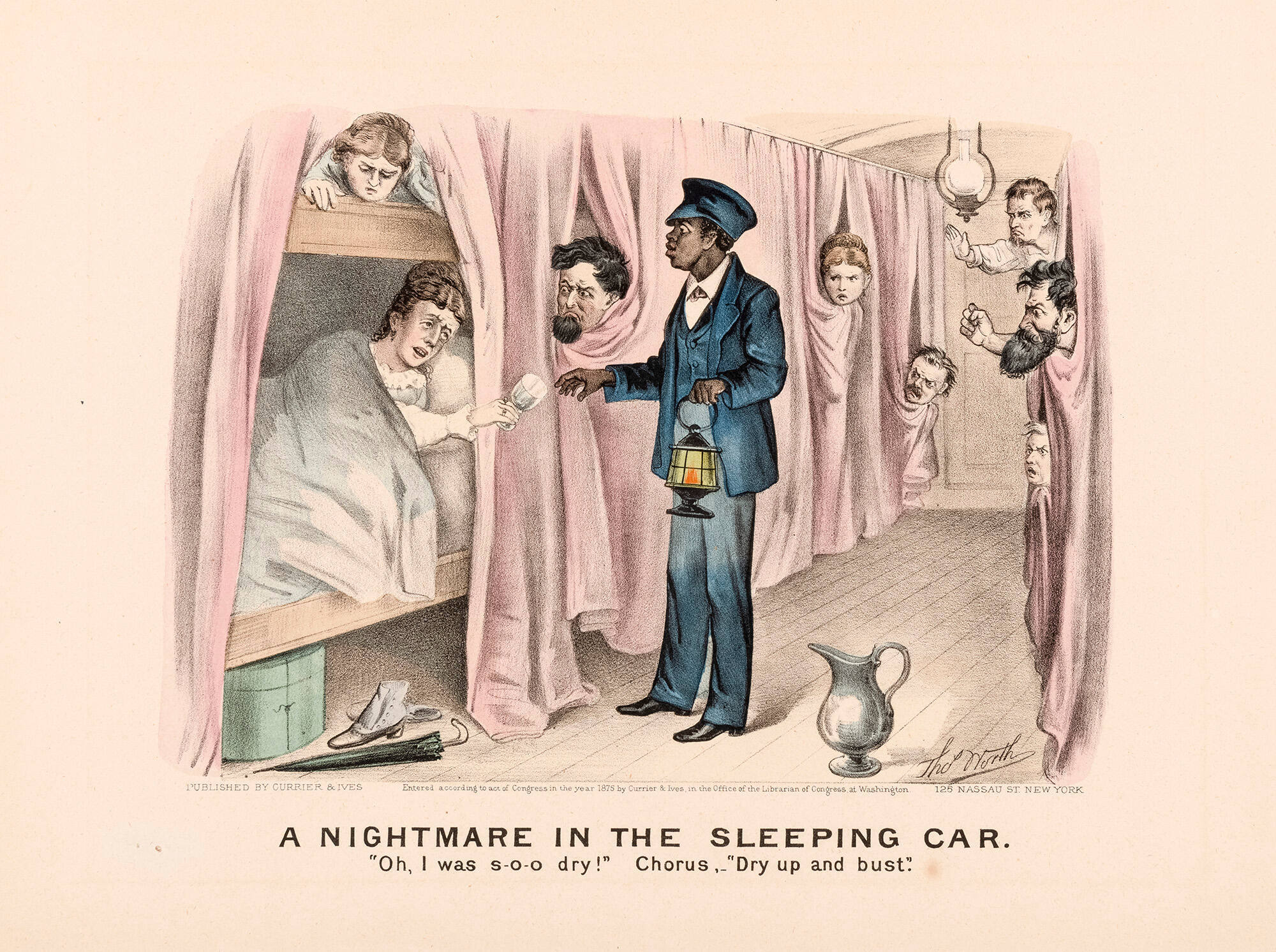 A Nightmare in the Sleeping Car: "Oh, I was s-o-o dry!" Chorus, _ "Dry up and bust."