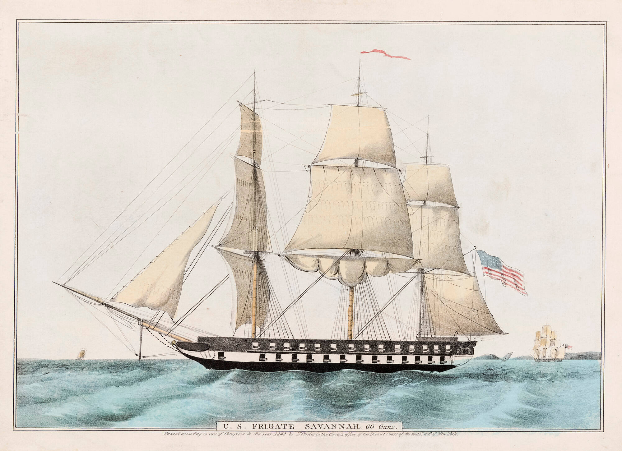 U. S. Frigate Savannah, 60 Guns