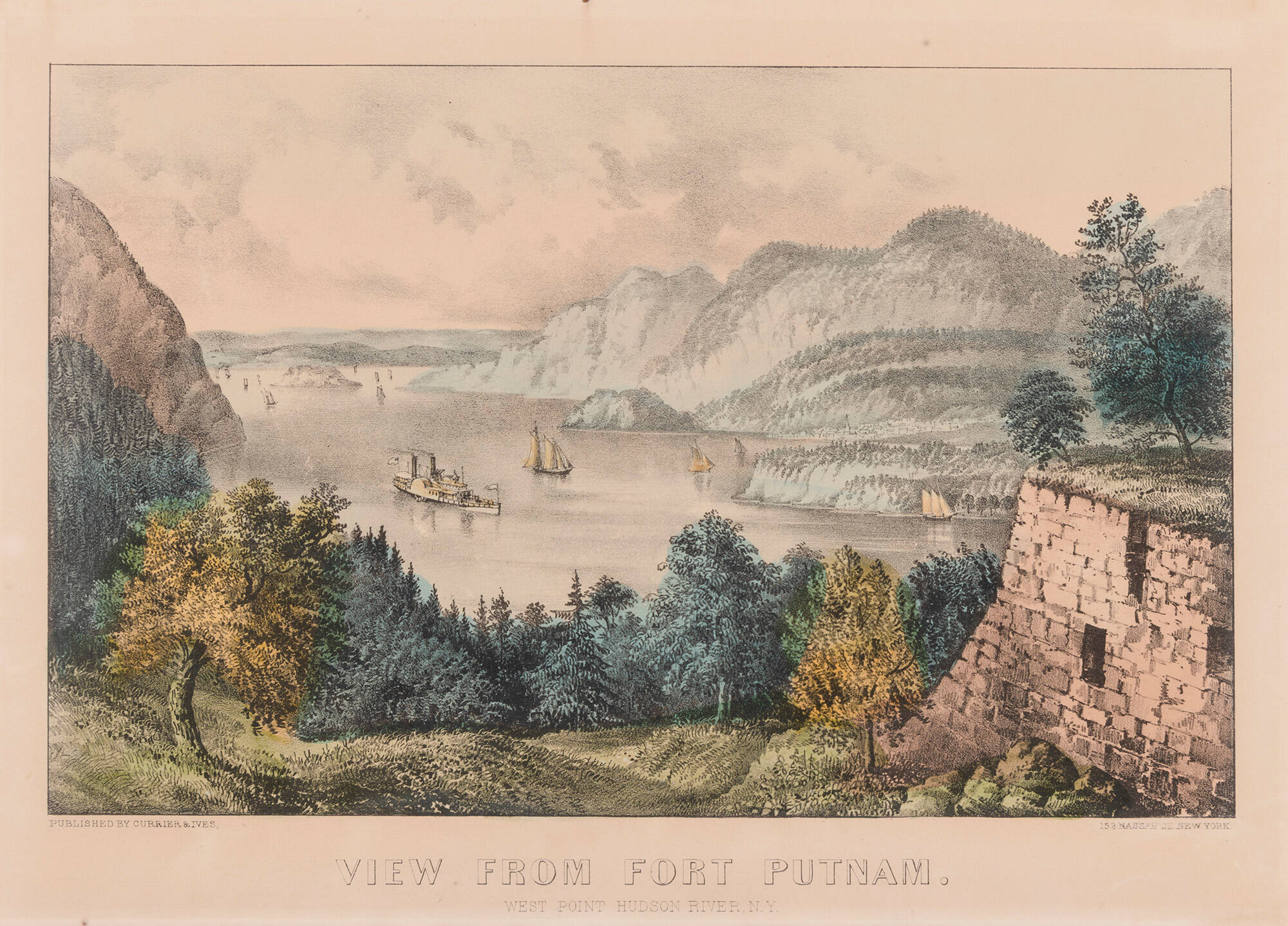 View From Fort Putnam: West Point Hudson River, N.Y.