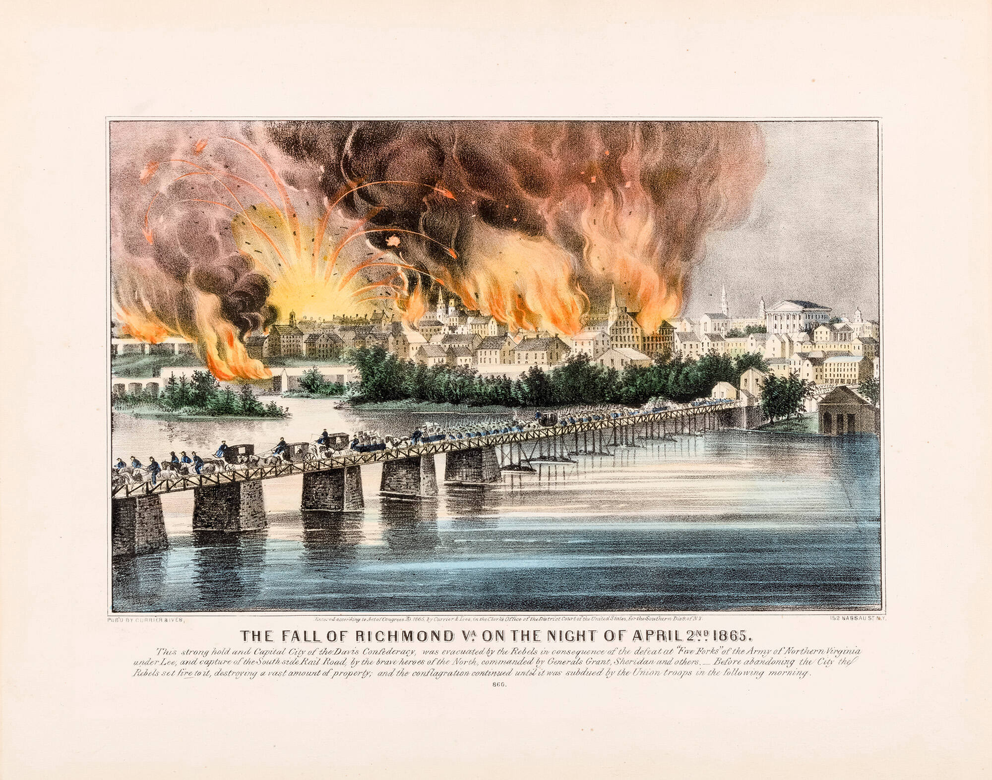 The Fall of Richmond Va. On the Night of April 2nd 1865