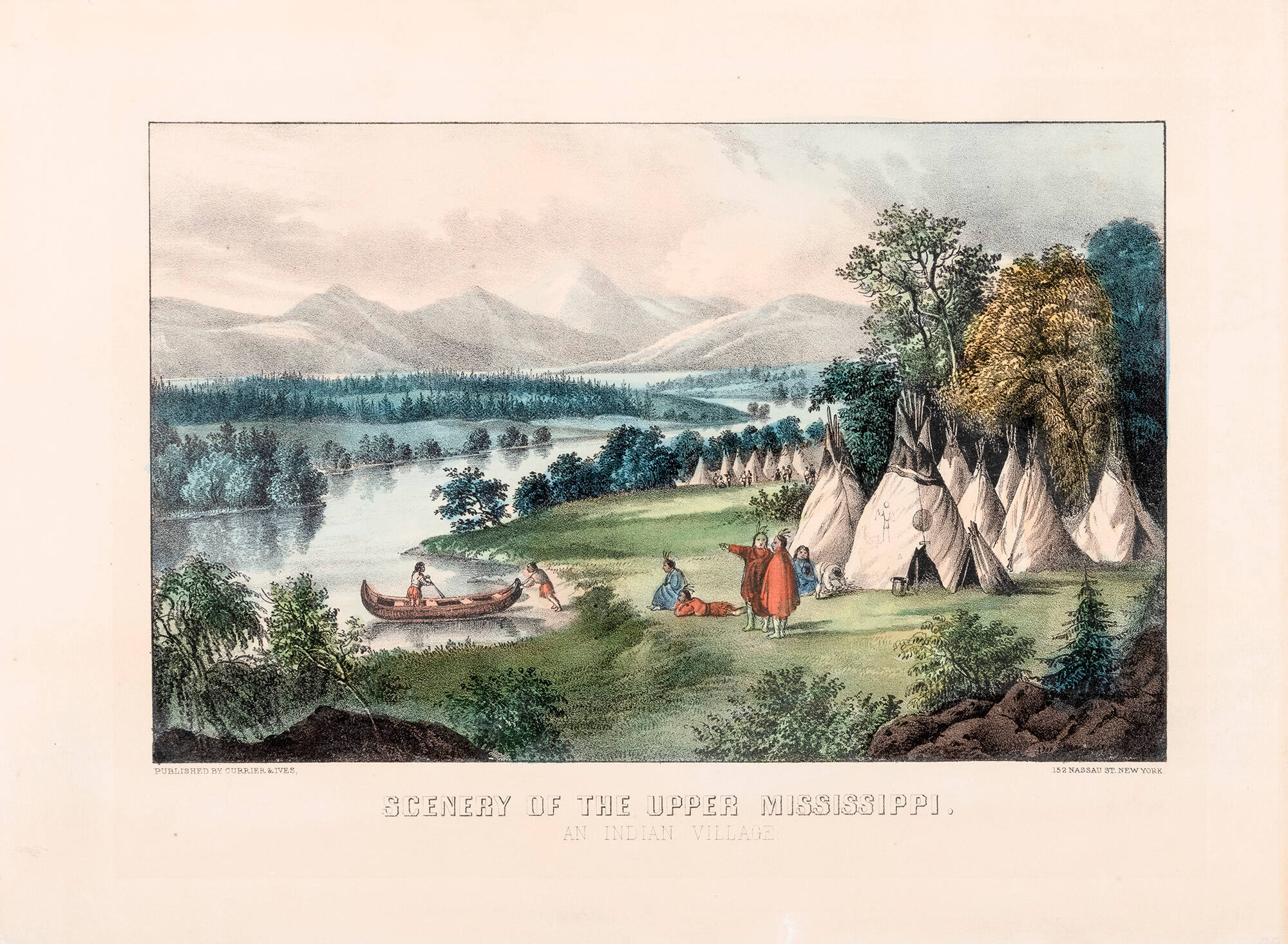 Scenery of the Upper Mississippi: An Indian Village
