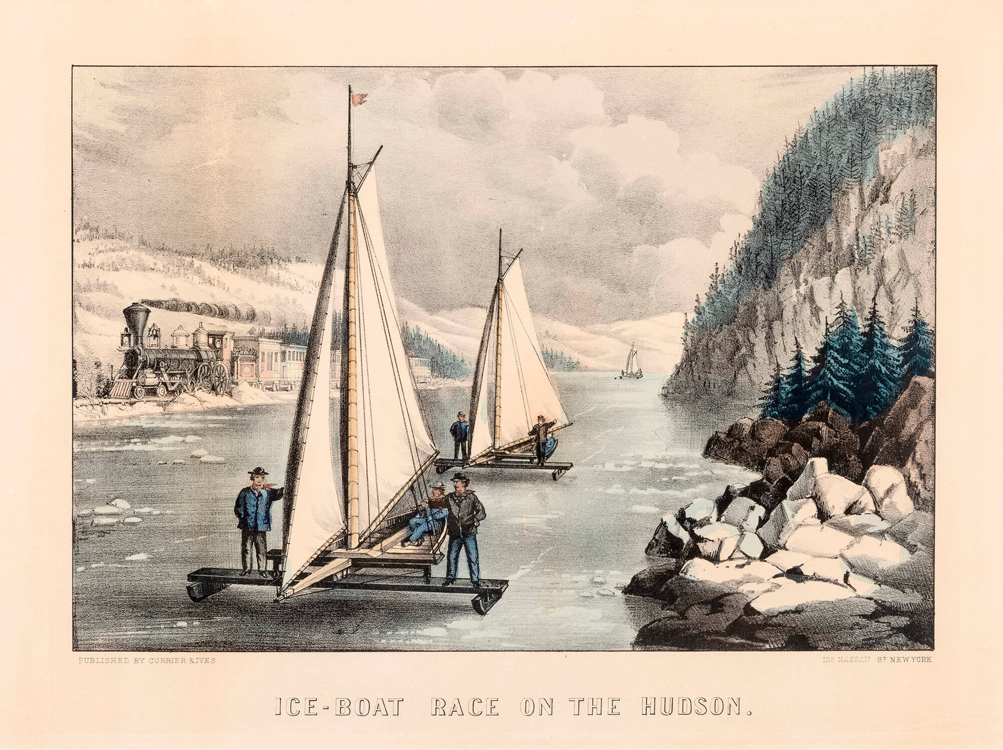 Ice-Boat Race on the Hudson