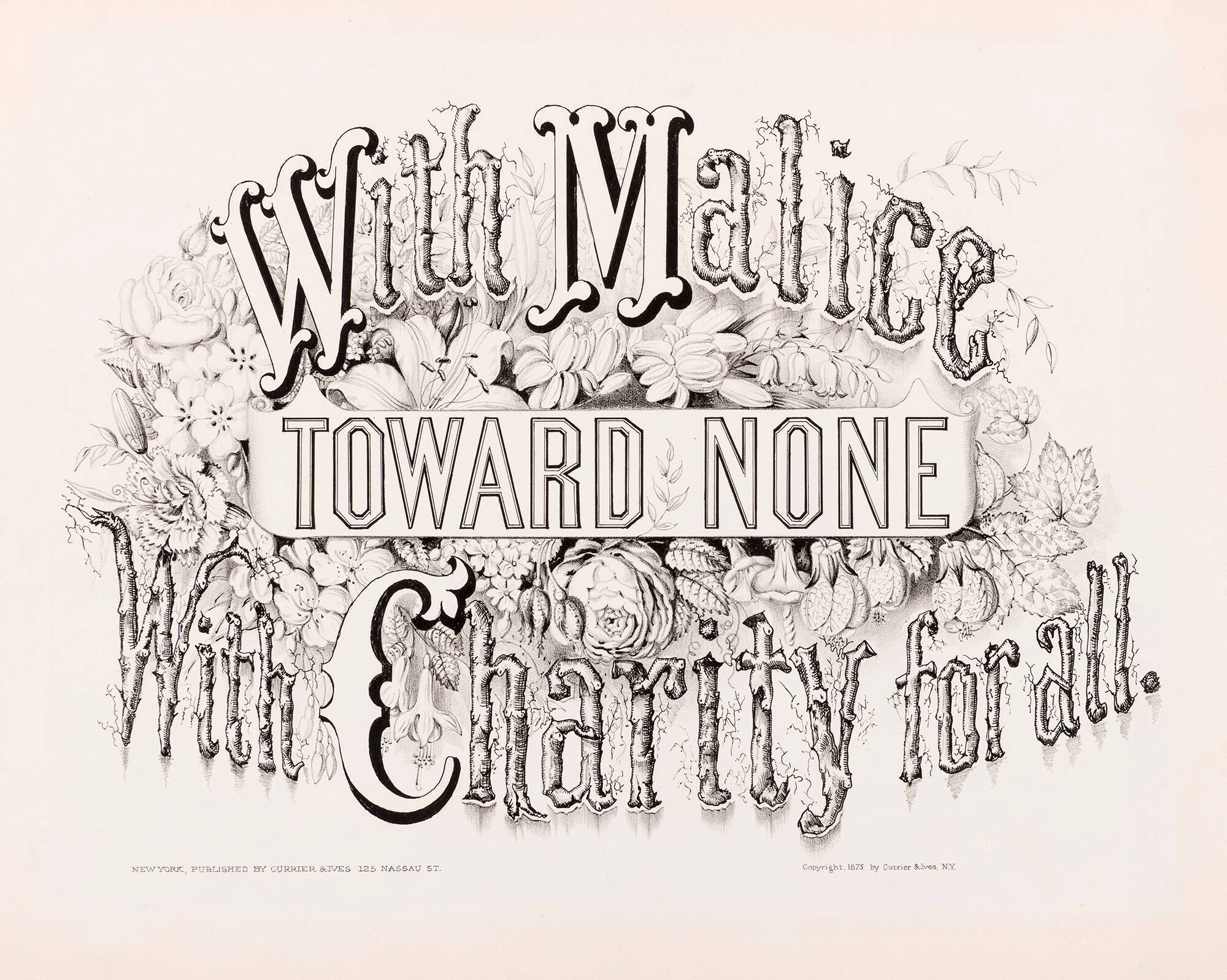 With Malice Toward None With Charity for All