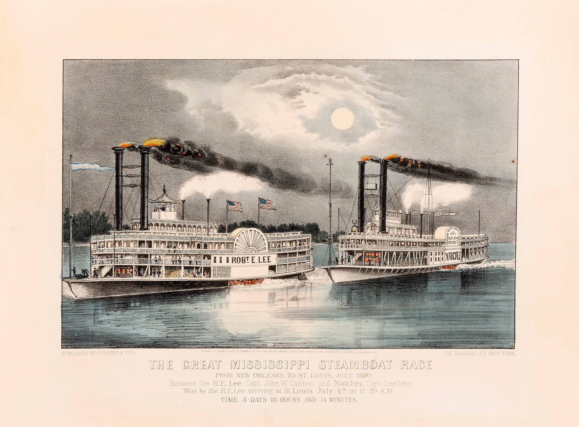 The Great Mississippi Steamboat Race: From New Orleans to St. Louis, July 1870