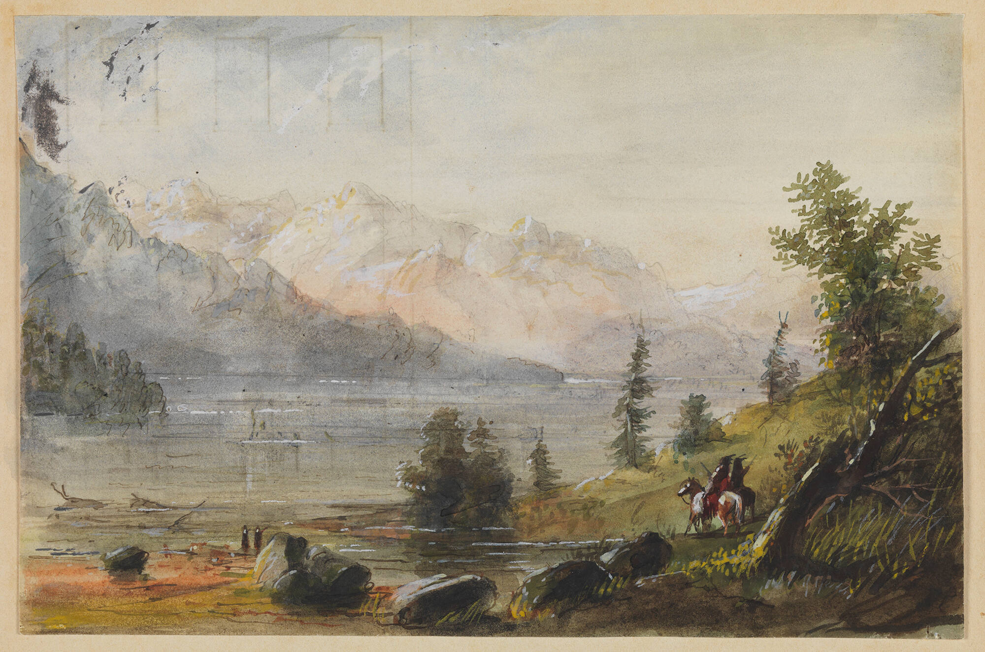 Indian Hunters Searching for Game