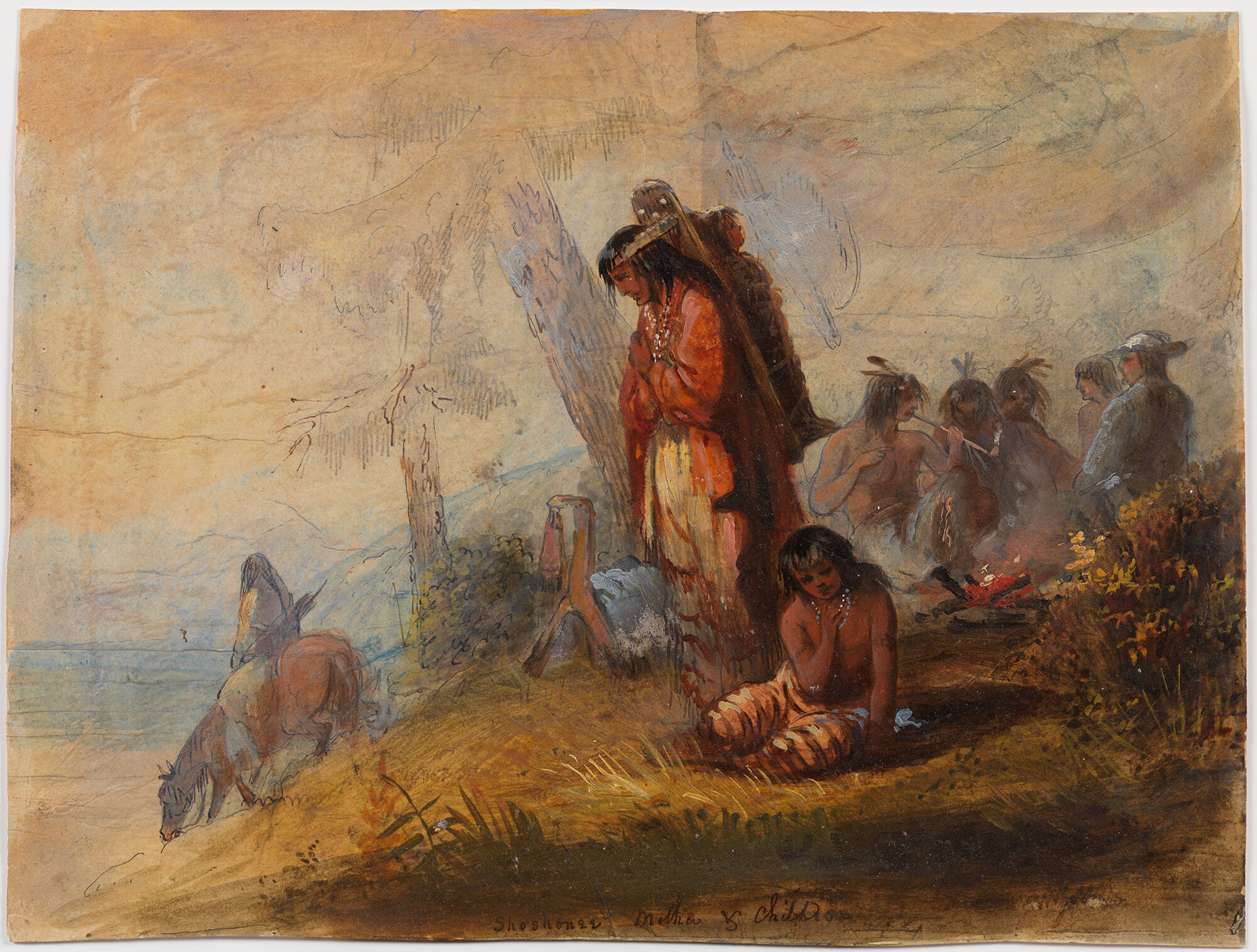 Shoshone Mother and Child