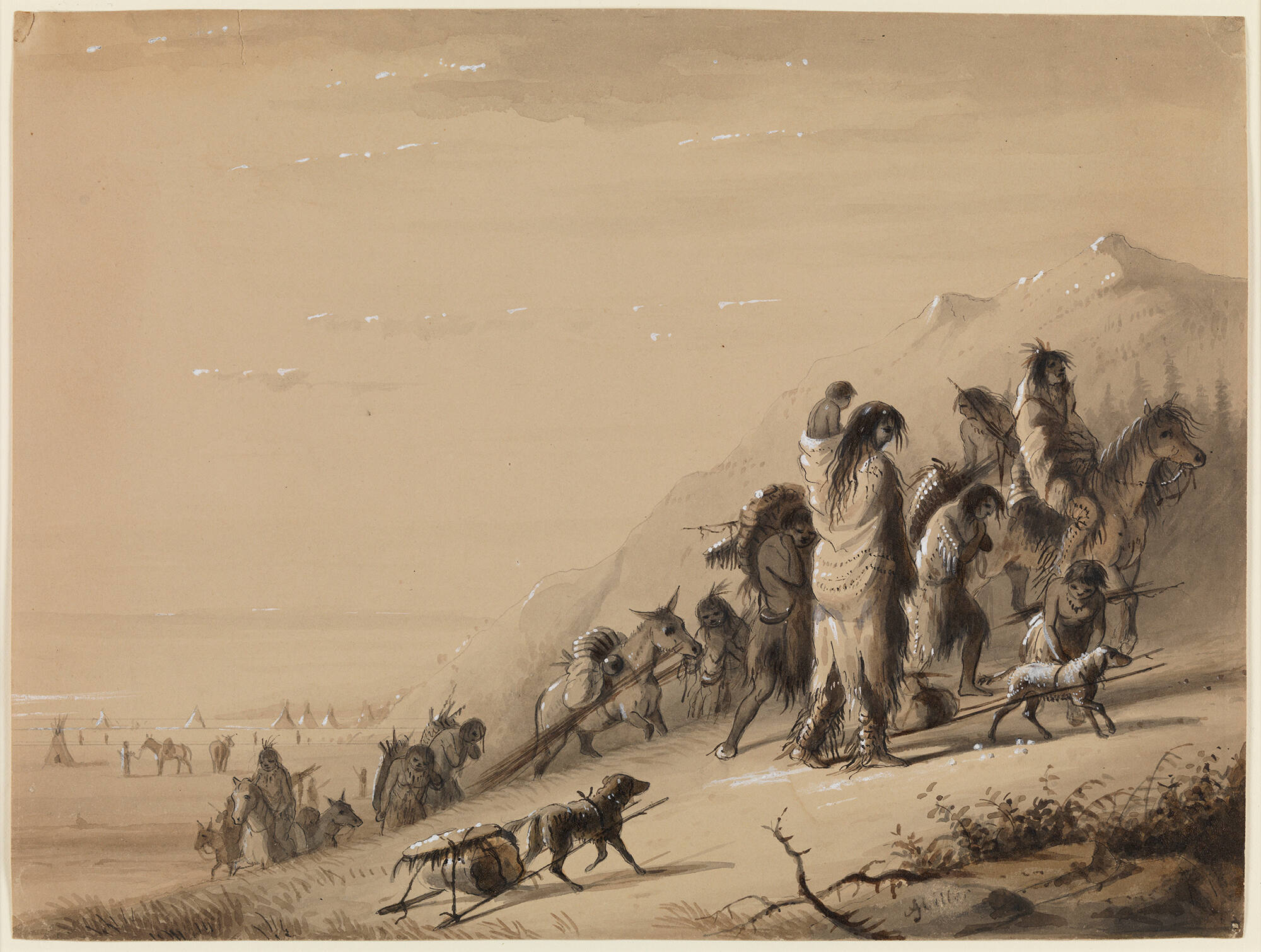 Snake Indians Migrating