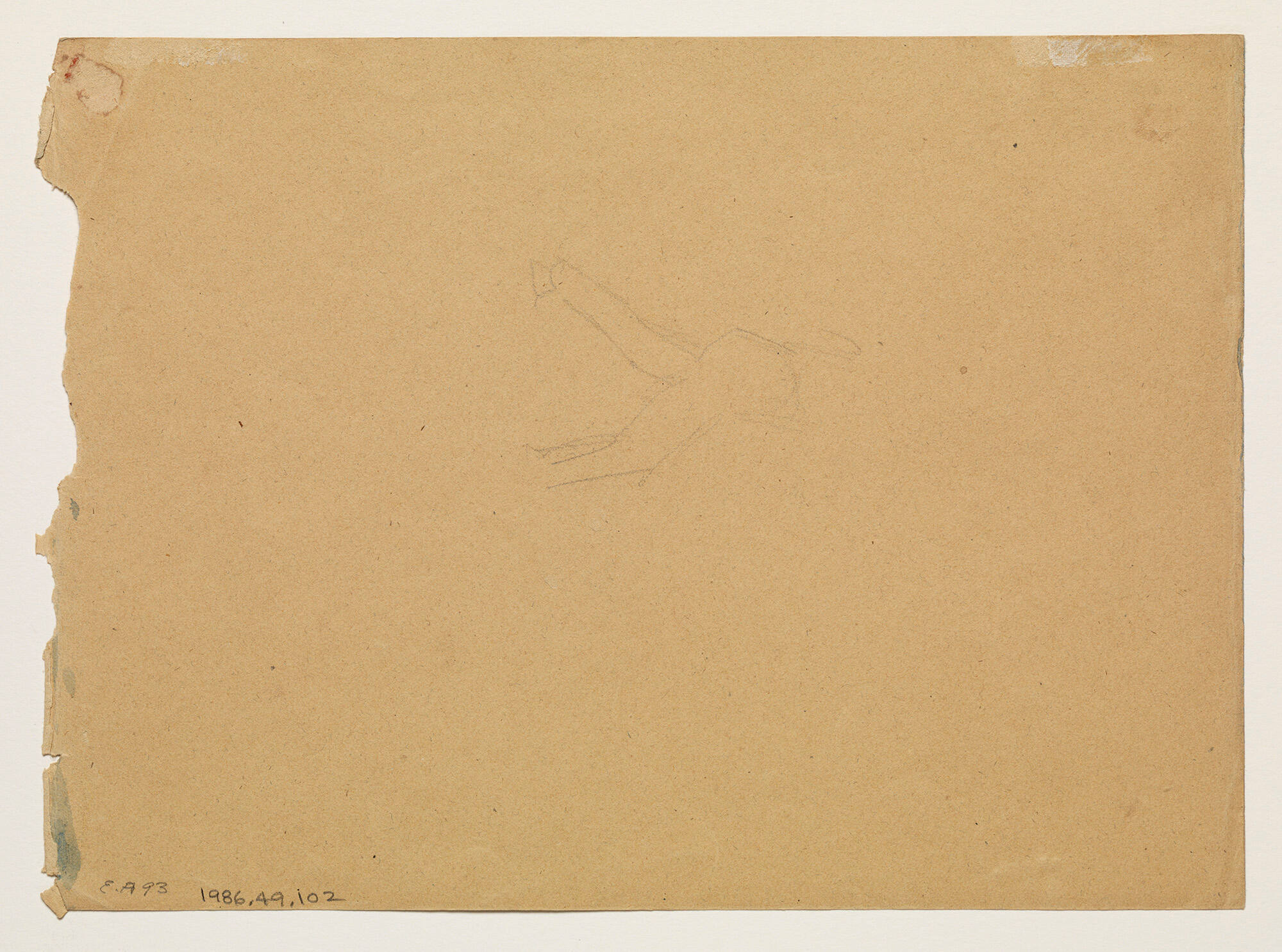 Untitled (sketch of man's trousers)