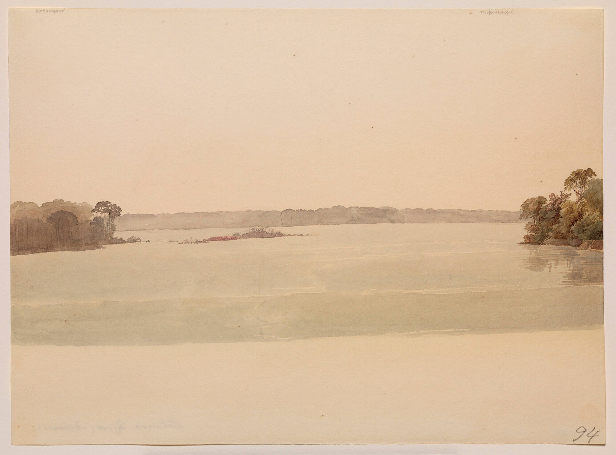 Confluence of the Arkansas and Mississippi Rivers