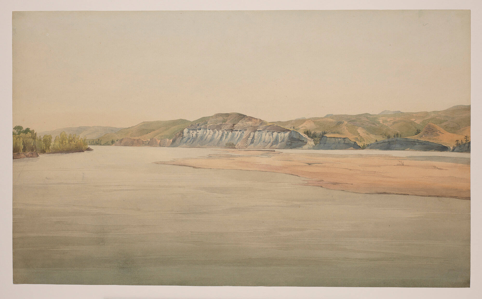 View of the Bluffs Near Cedar Island