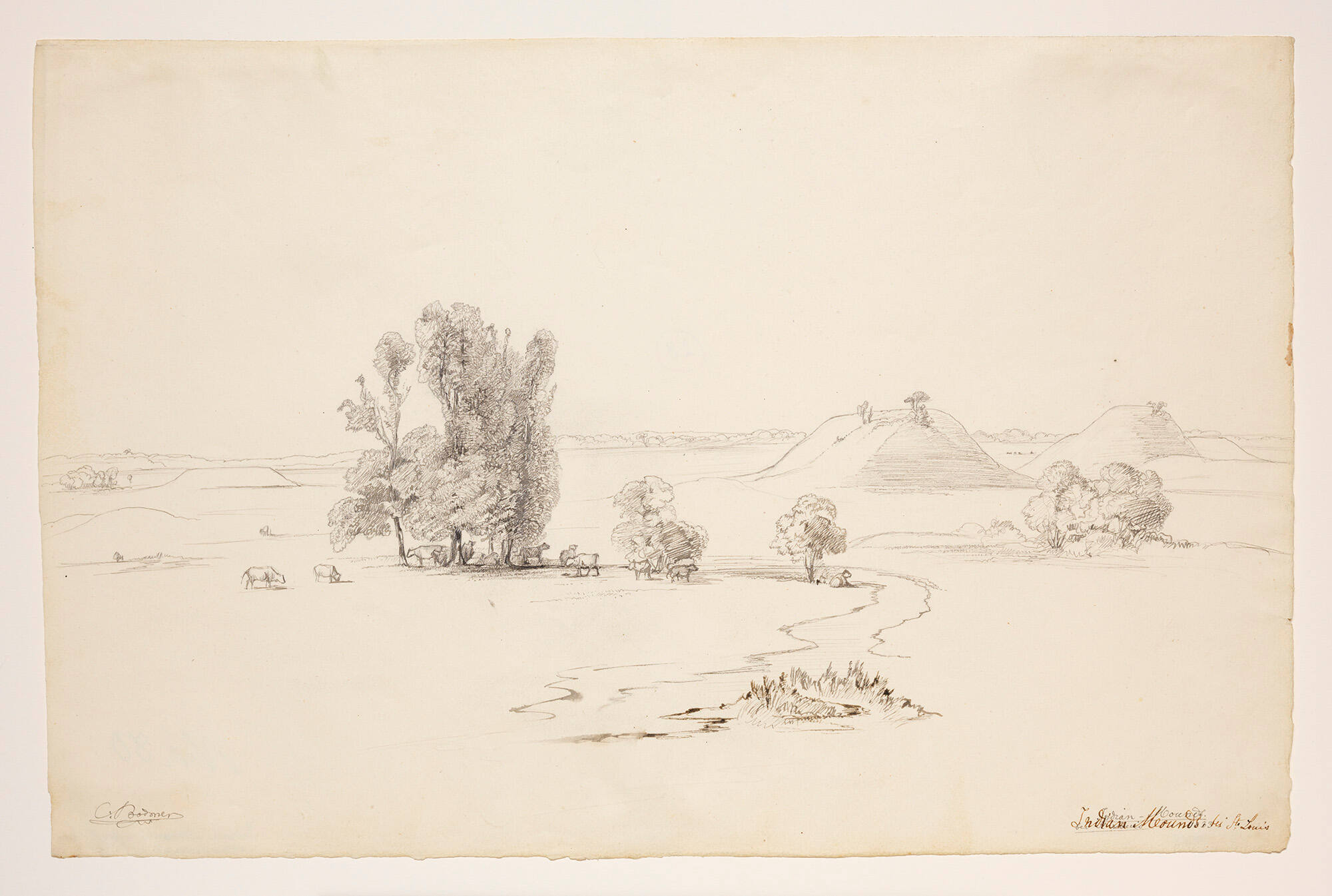 Prehistoric Indian Mounds Opposite St. Louis