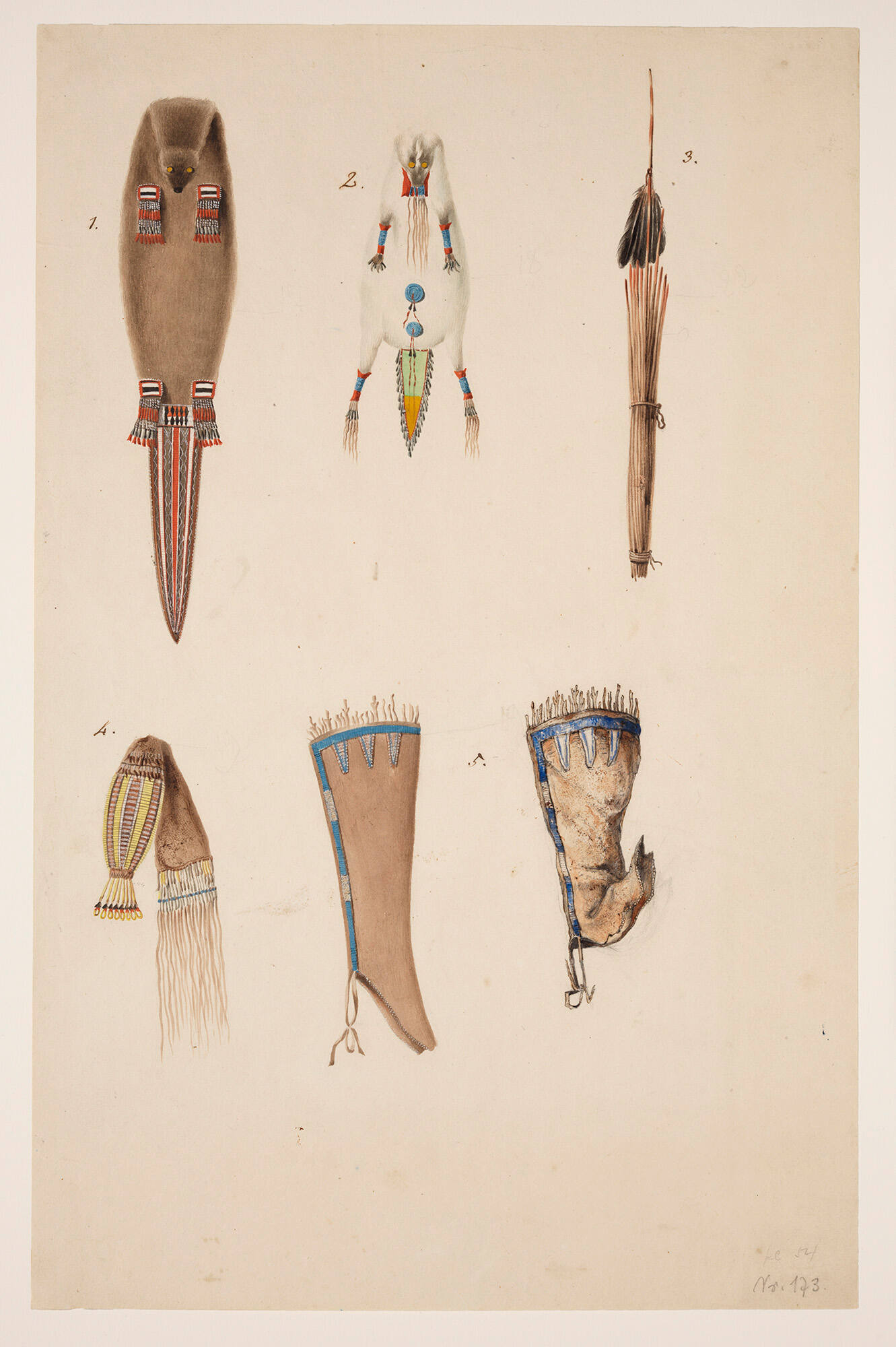 Artifacts (6 sketches: ornaments, leggings)