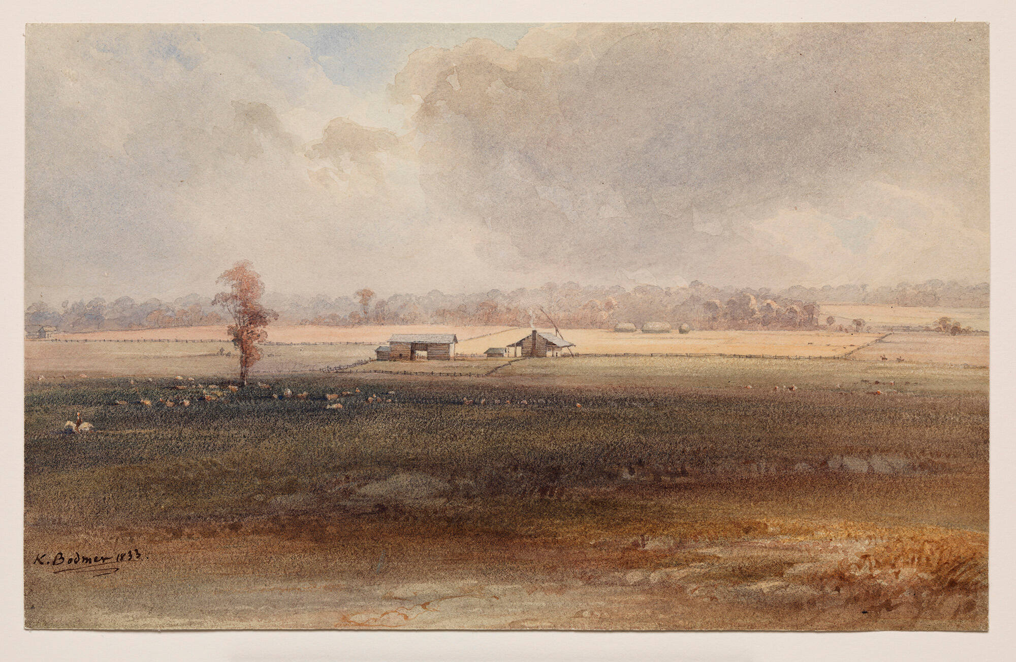 View of a Farm on the Illinois Prairie