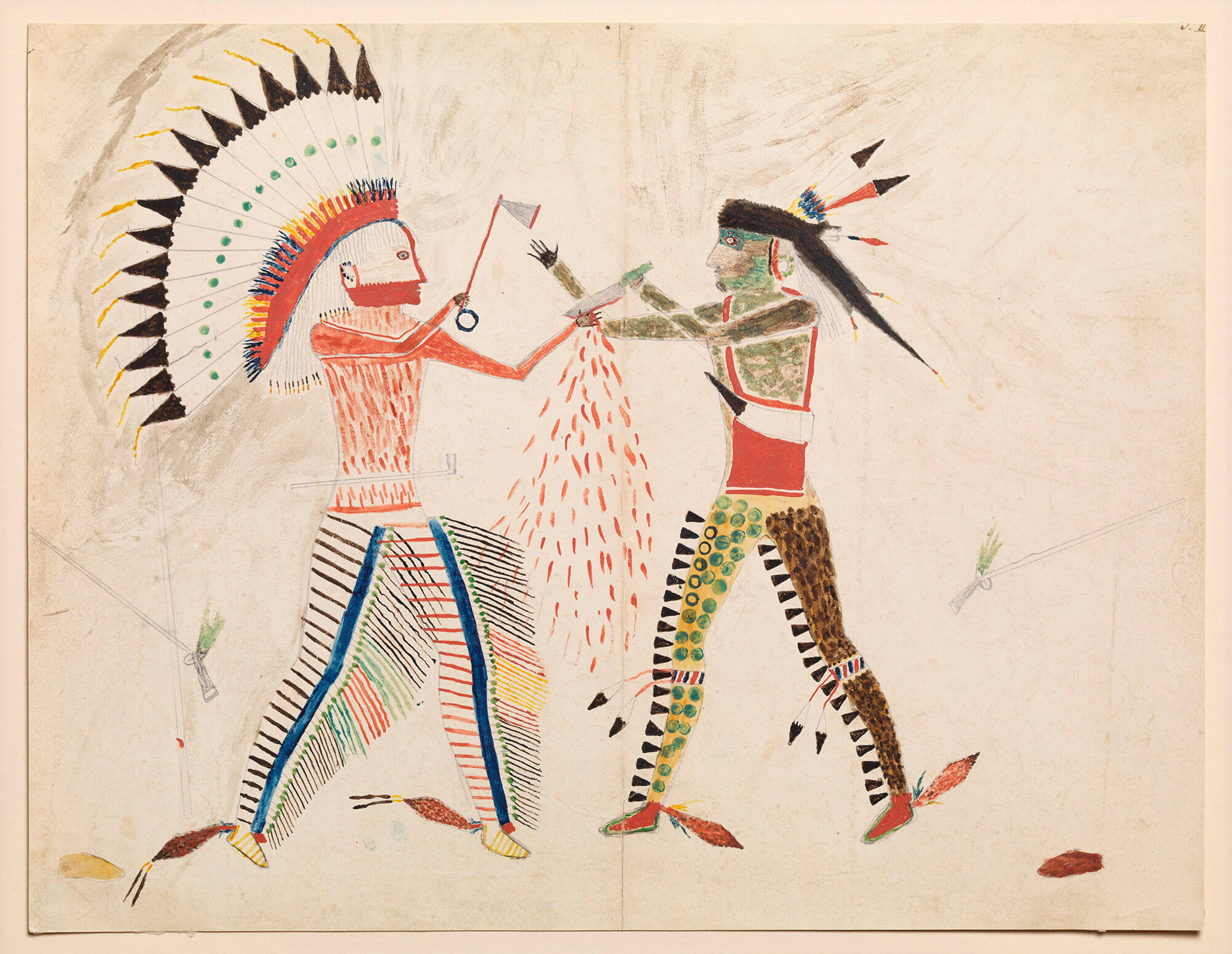 Untitled (Battle with a Cheyenne Chief)
