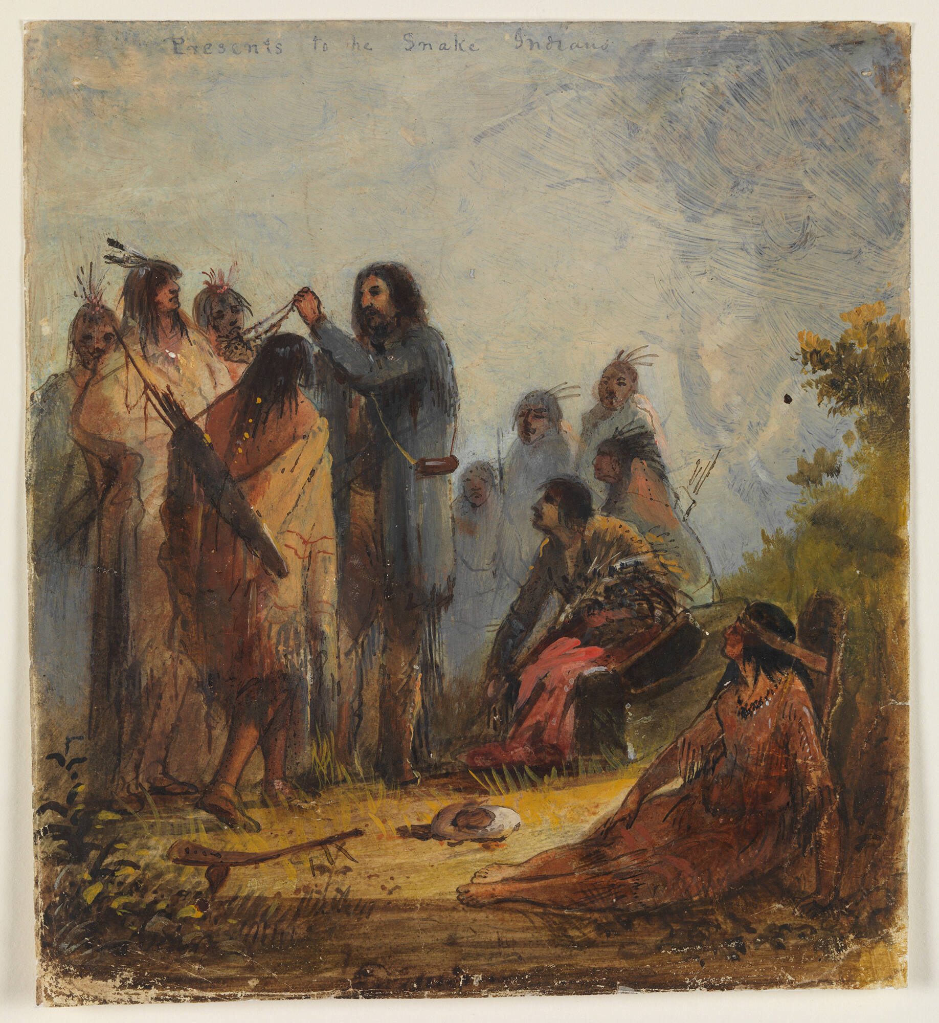 Making Presents to Snake Indians