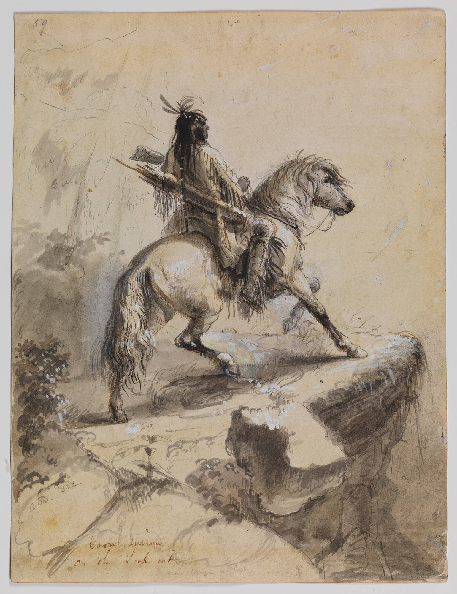 Crow Indian on the Lookout