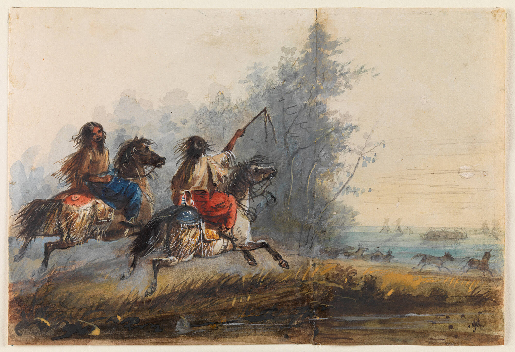 Females, Snake Tribe, Driving in Horses