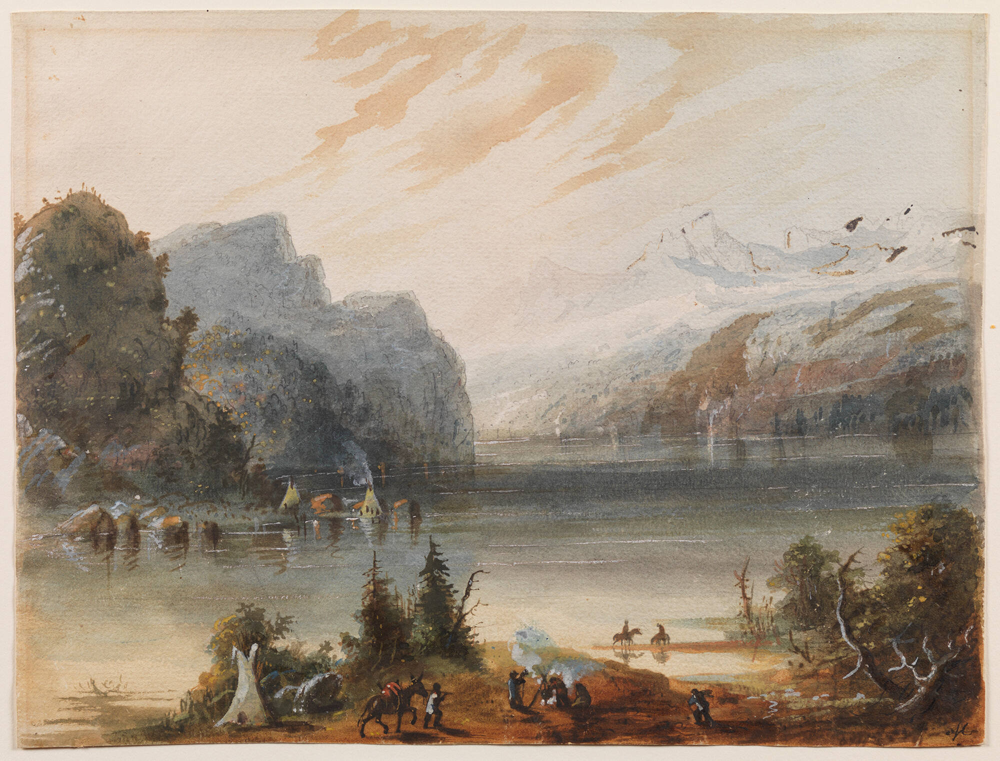 Chain Lake in the Rocky Mountains