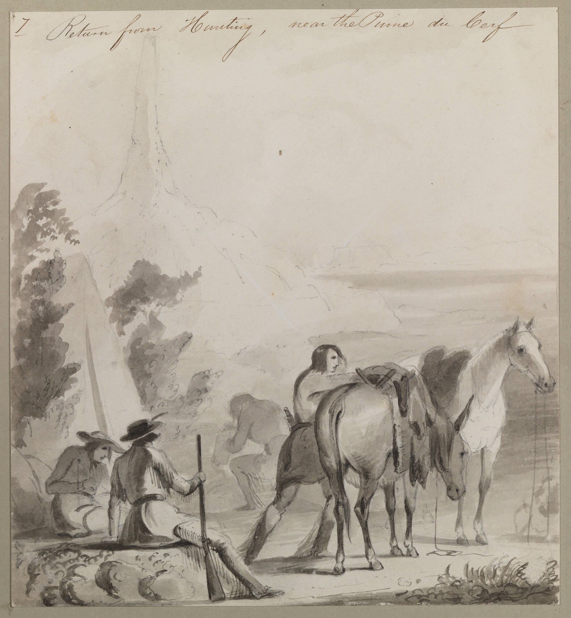 Return from Hunting Near Chimney Rock