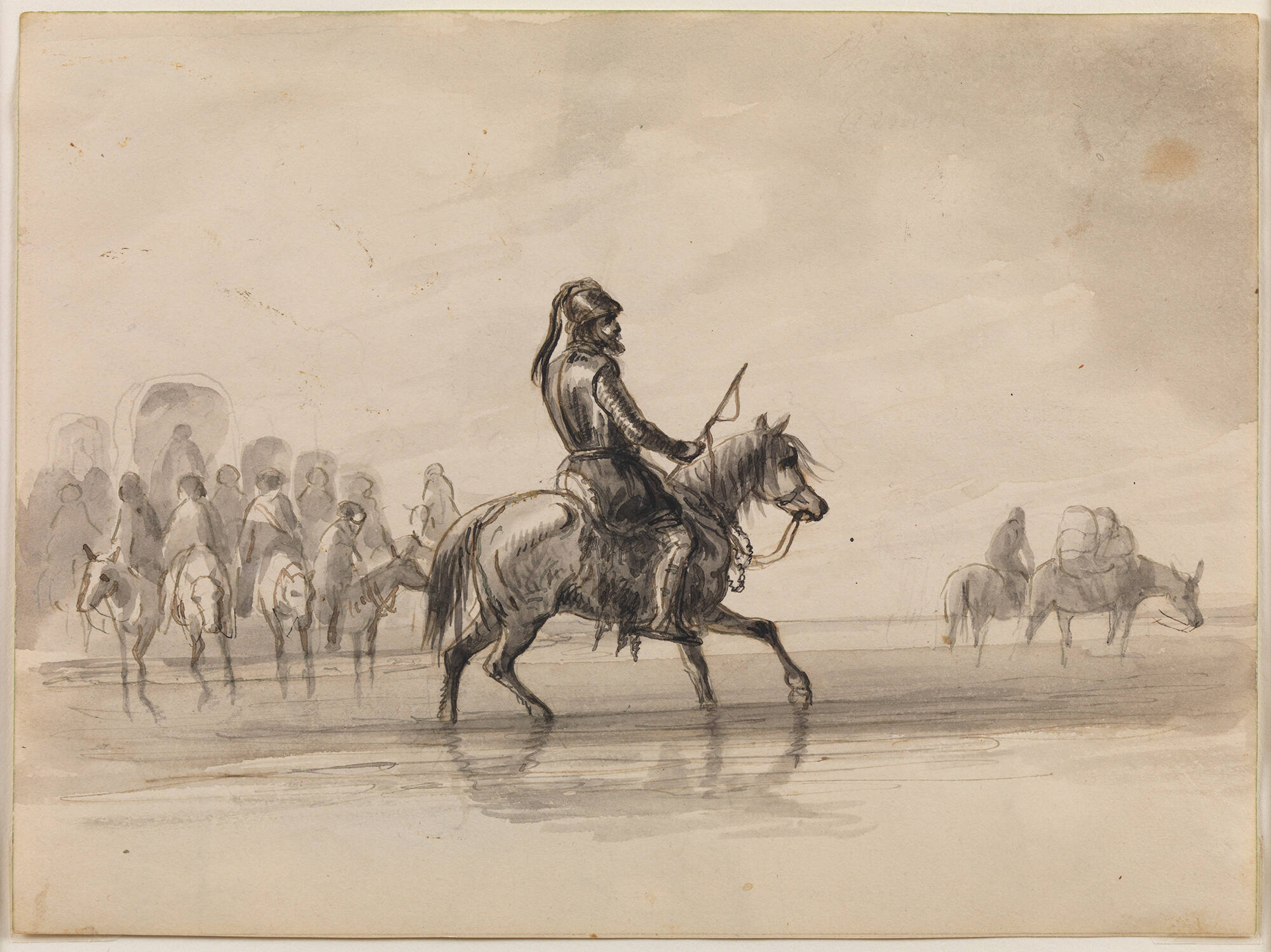 Jim Bridger, in a Suit of English Armor