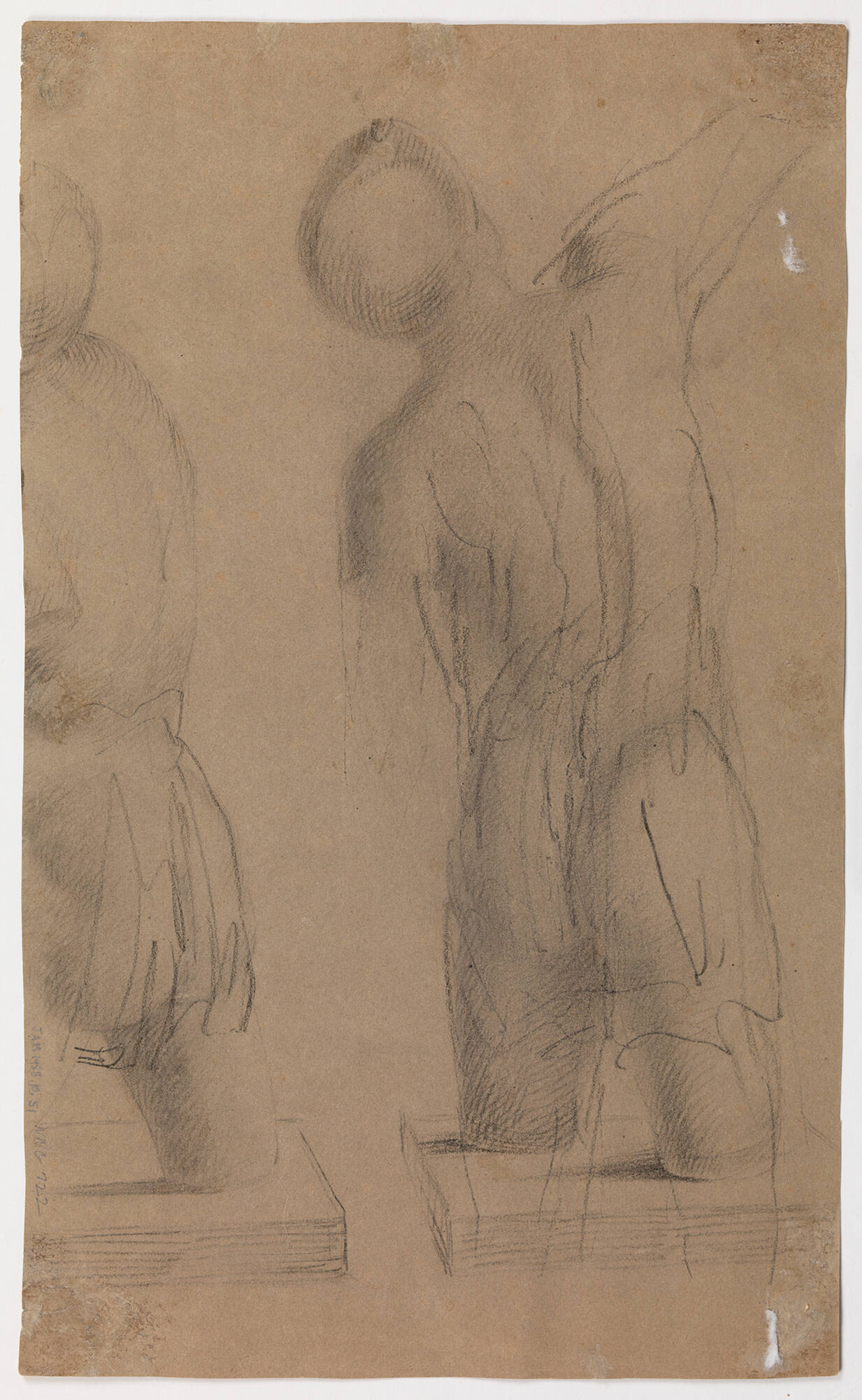 Untitled (Sculptured torso with head from the back)