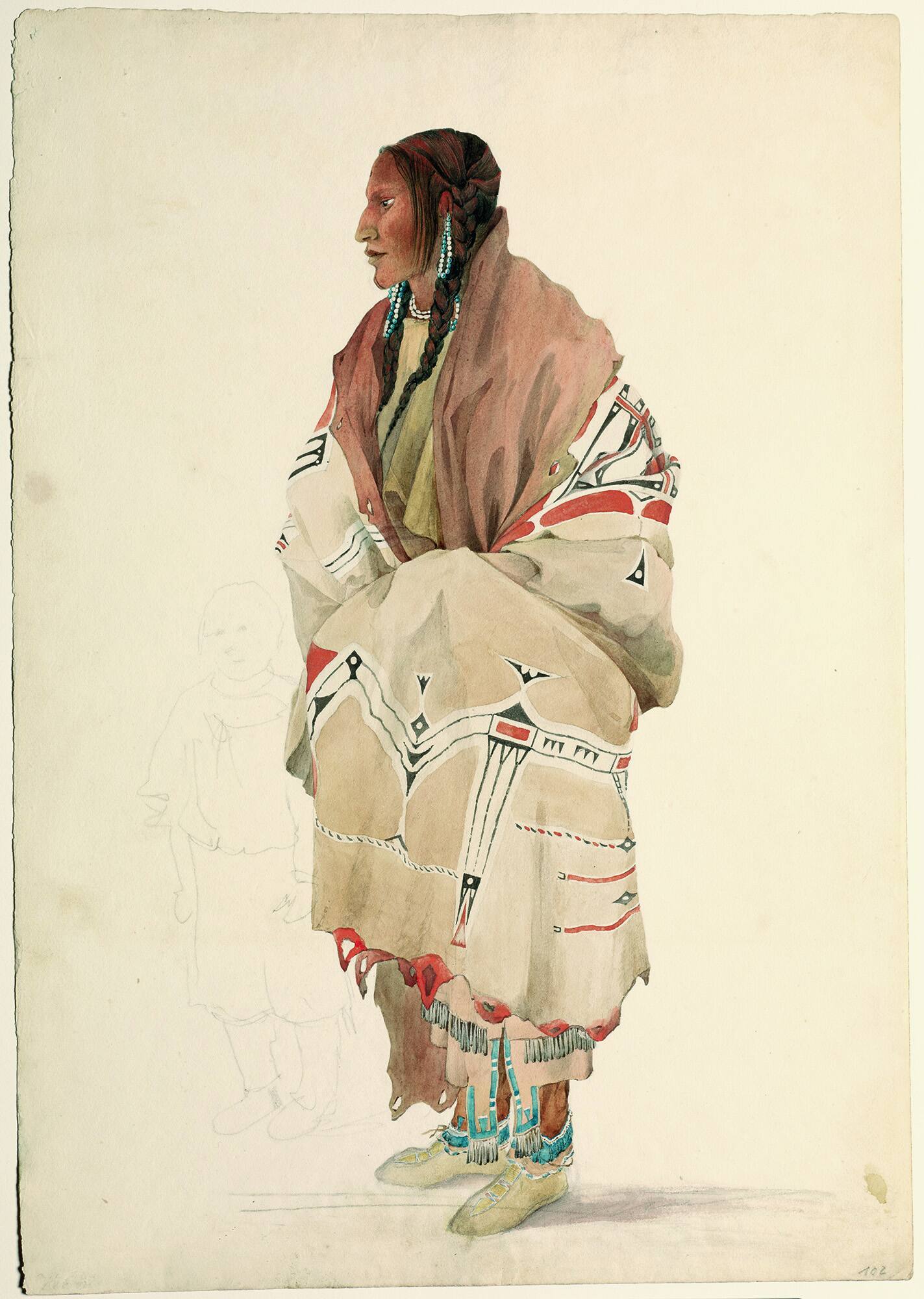 Chan-Chä-Uiá-Te-Üinn, Lakota Sioux Woman