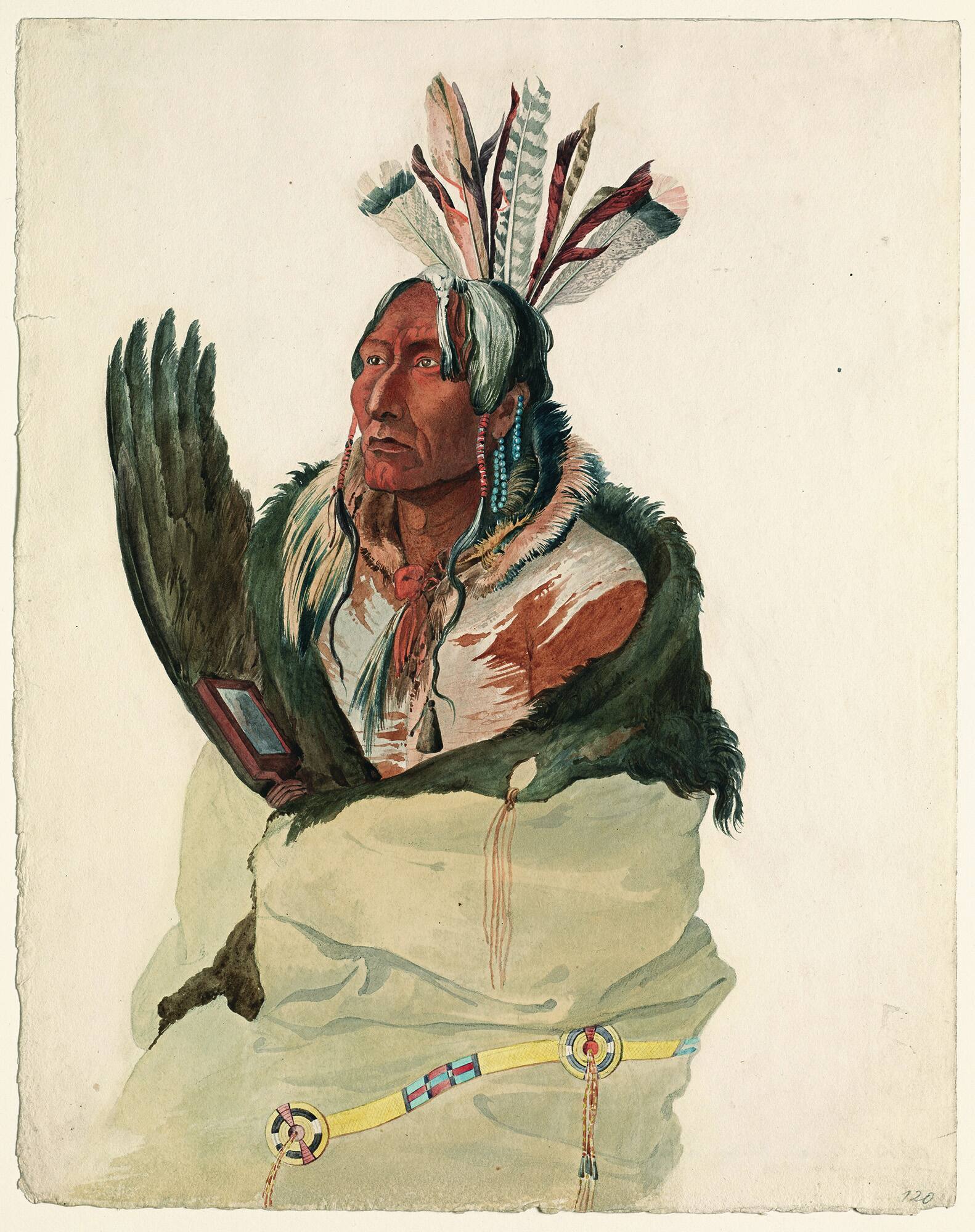 Upsichtä́, Mandan Man