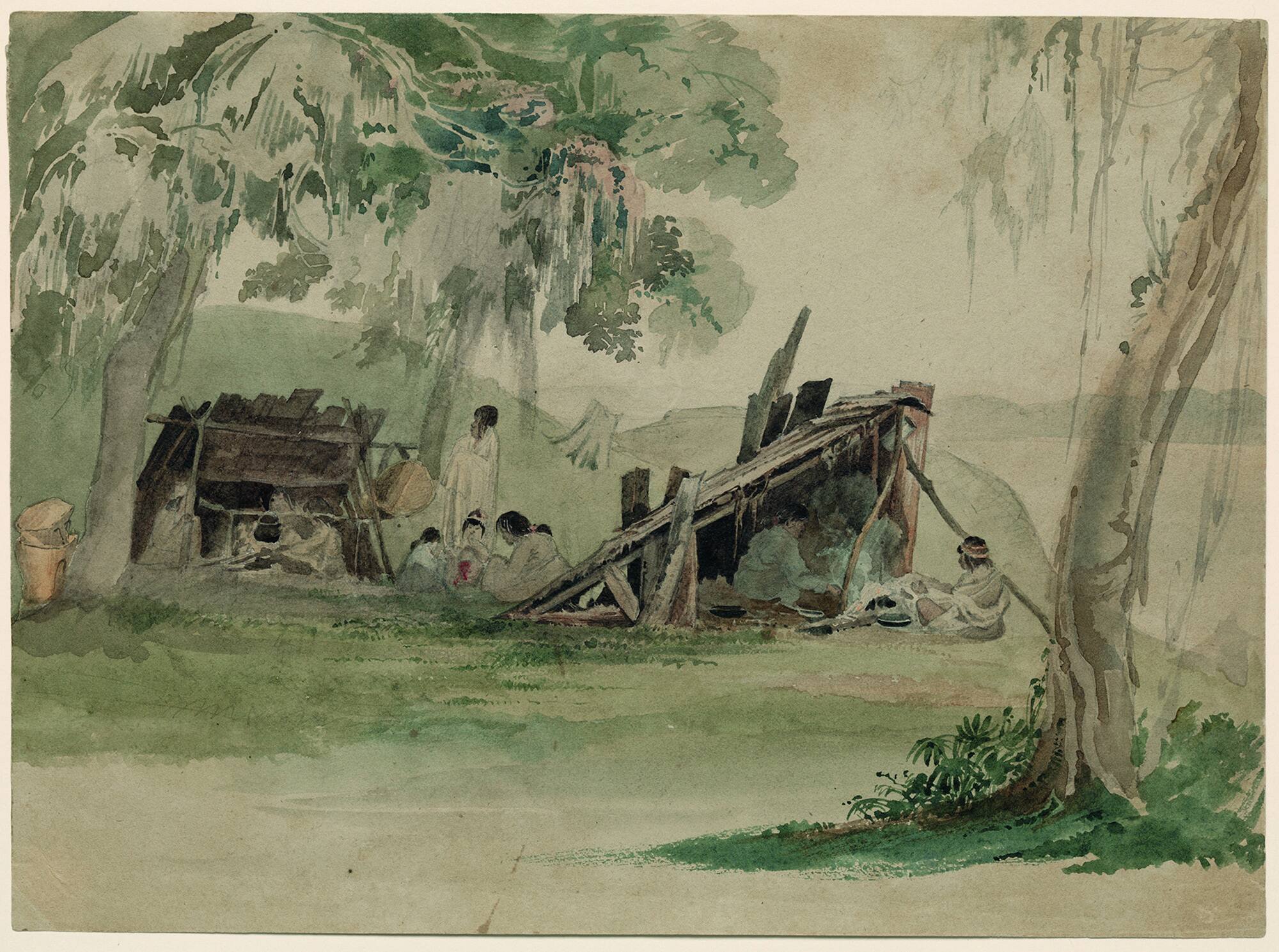 Choctaw Camp on the Mississippi