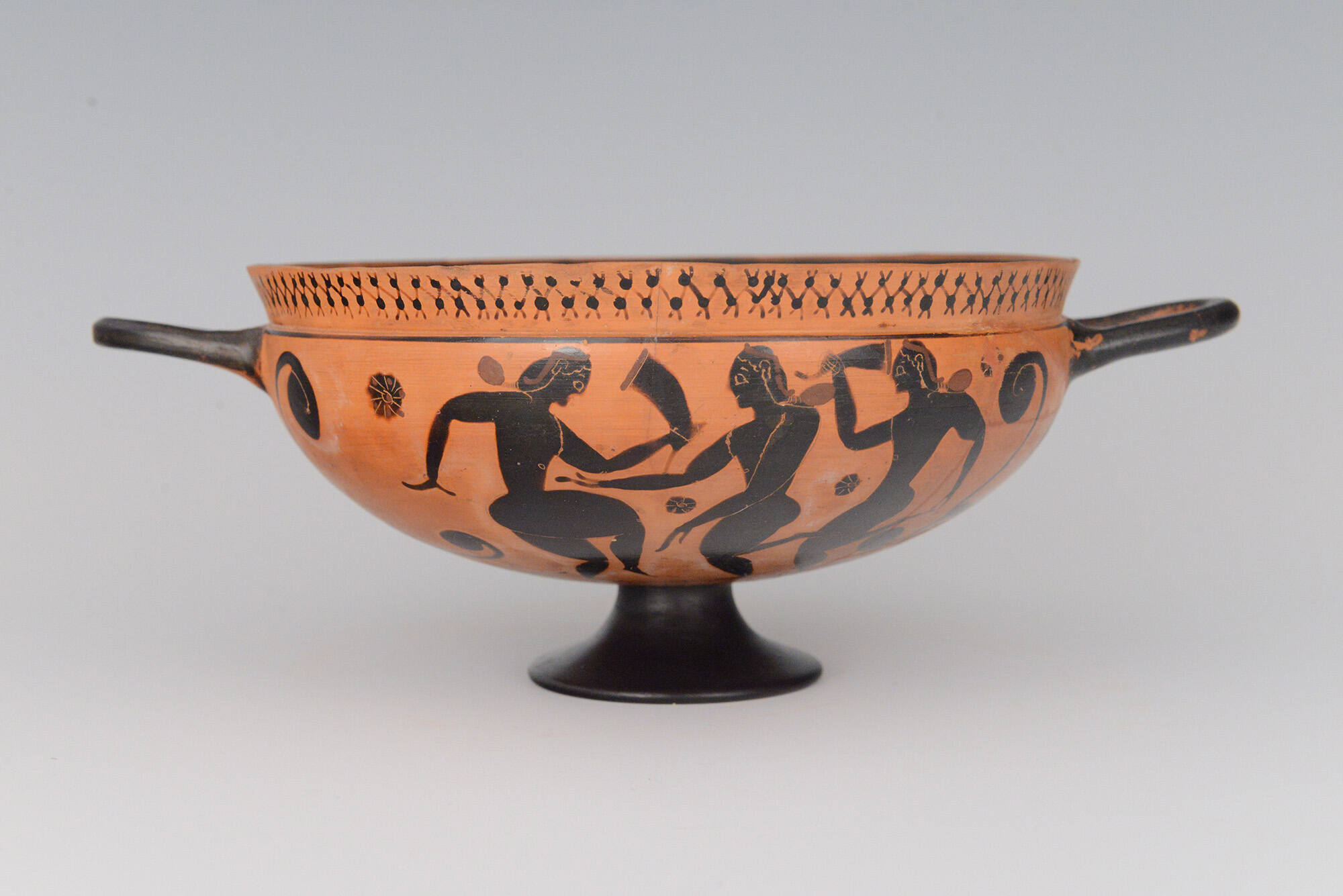 Black-Figure Komast Cup (handled drinking vessel)