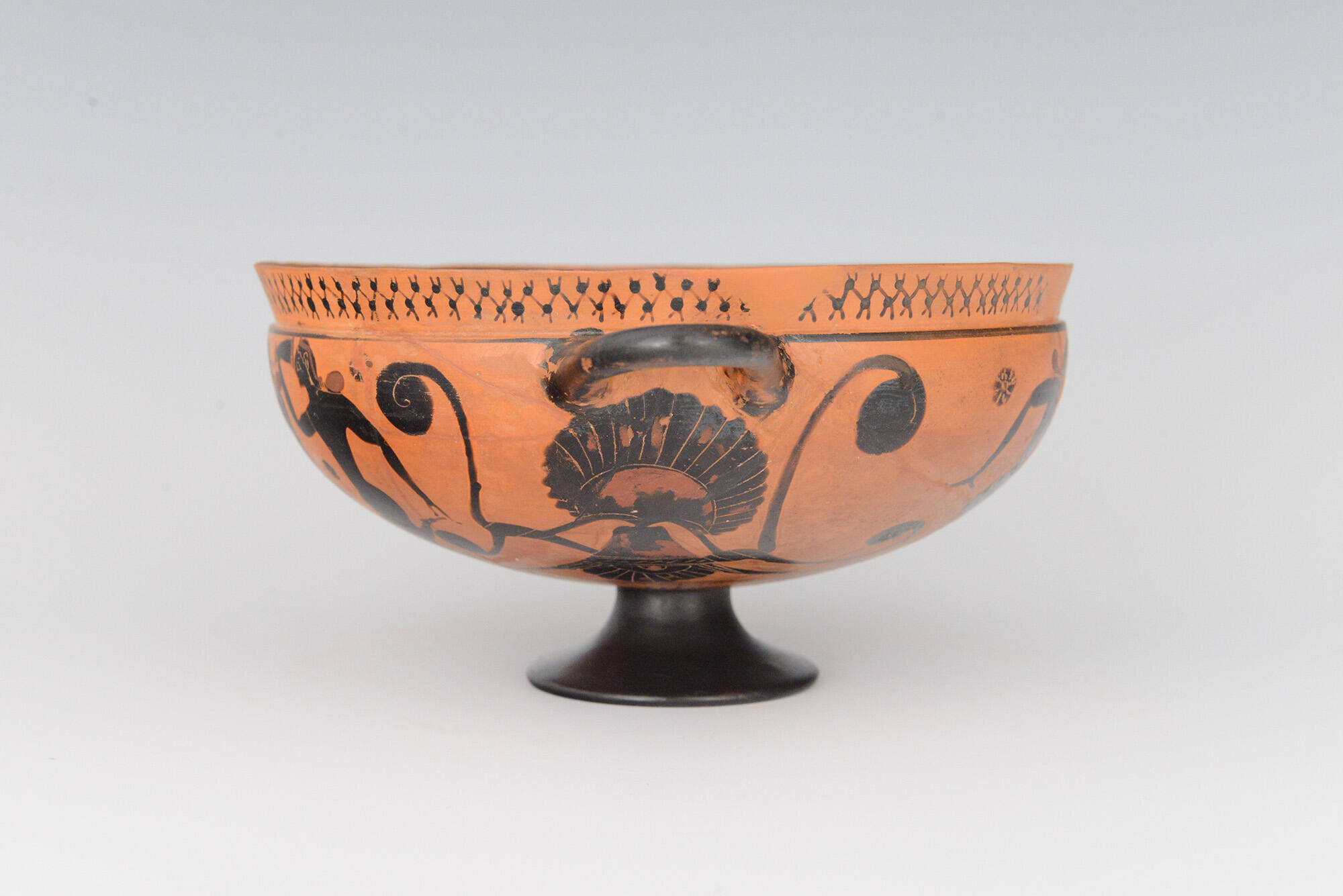 Black-Figure Komast Cup (handled drinking vessel)