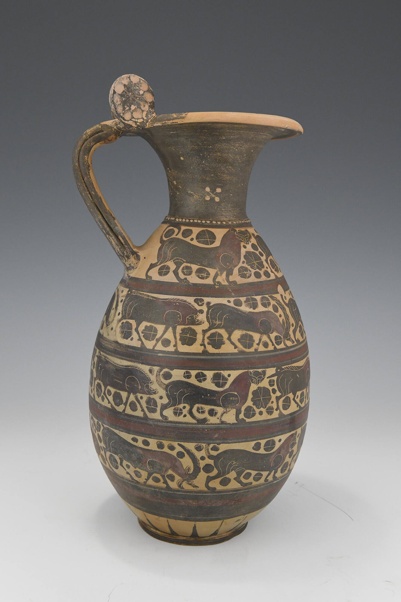 Italo-Corinthian Olpe (pitcher)