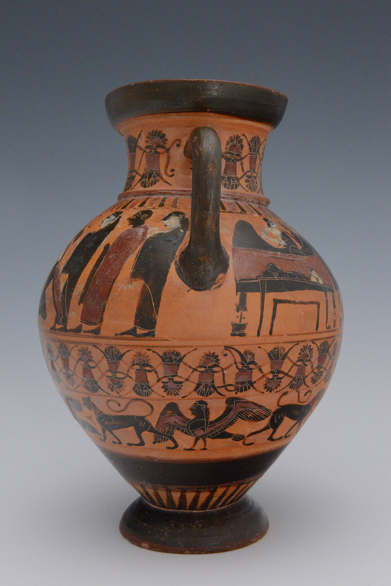 Black-Figure Ovoid Neck Amphora (jar)