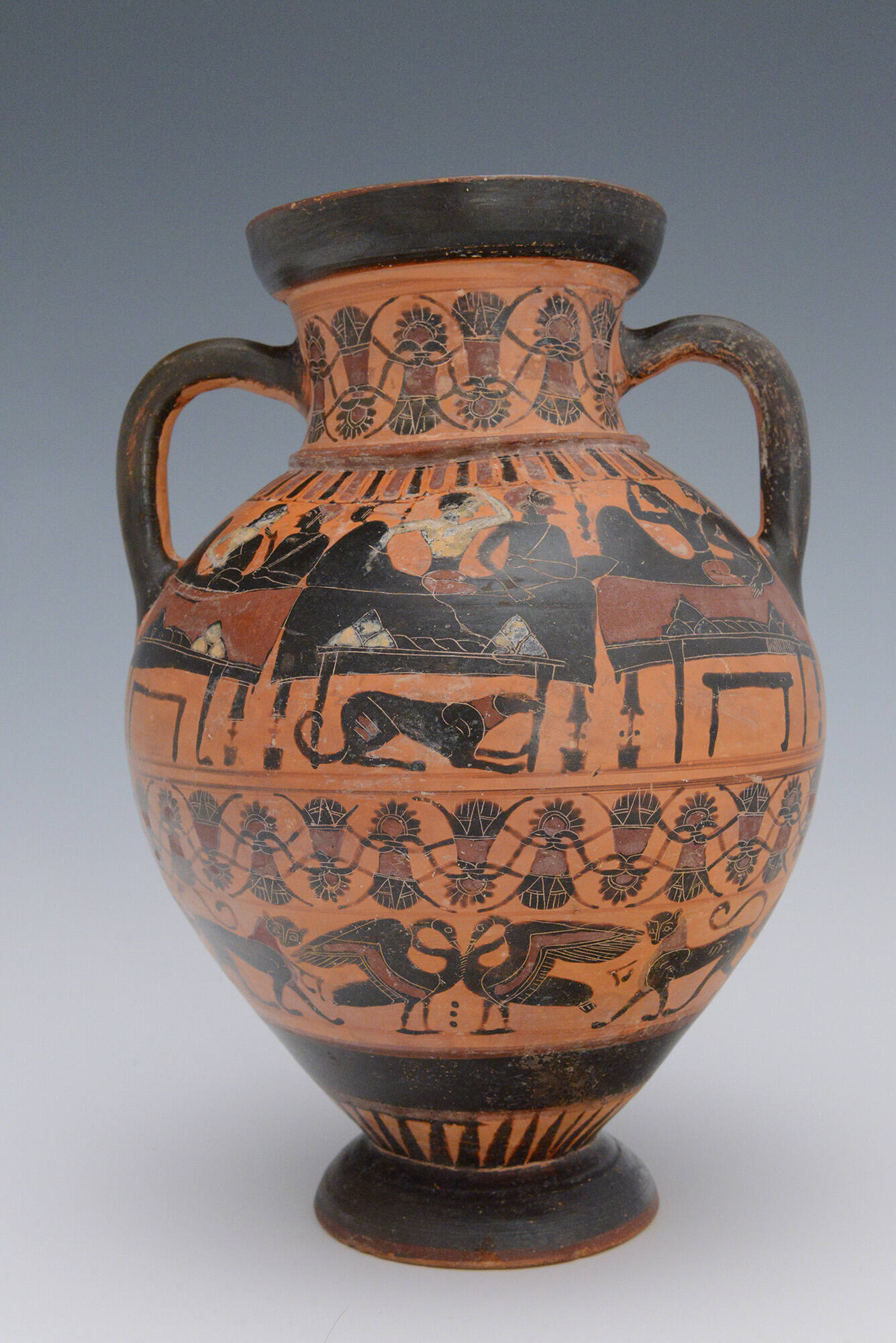 Black-Figure Ovoid Neck Amphora (jar)