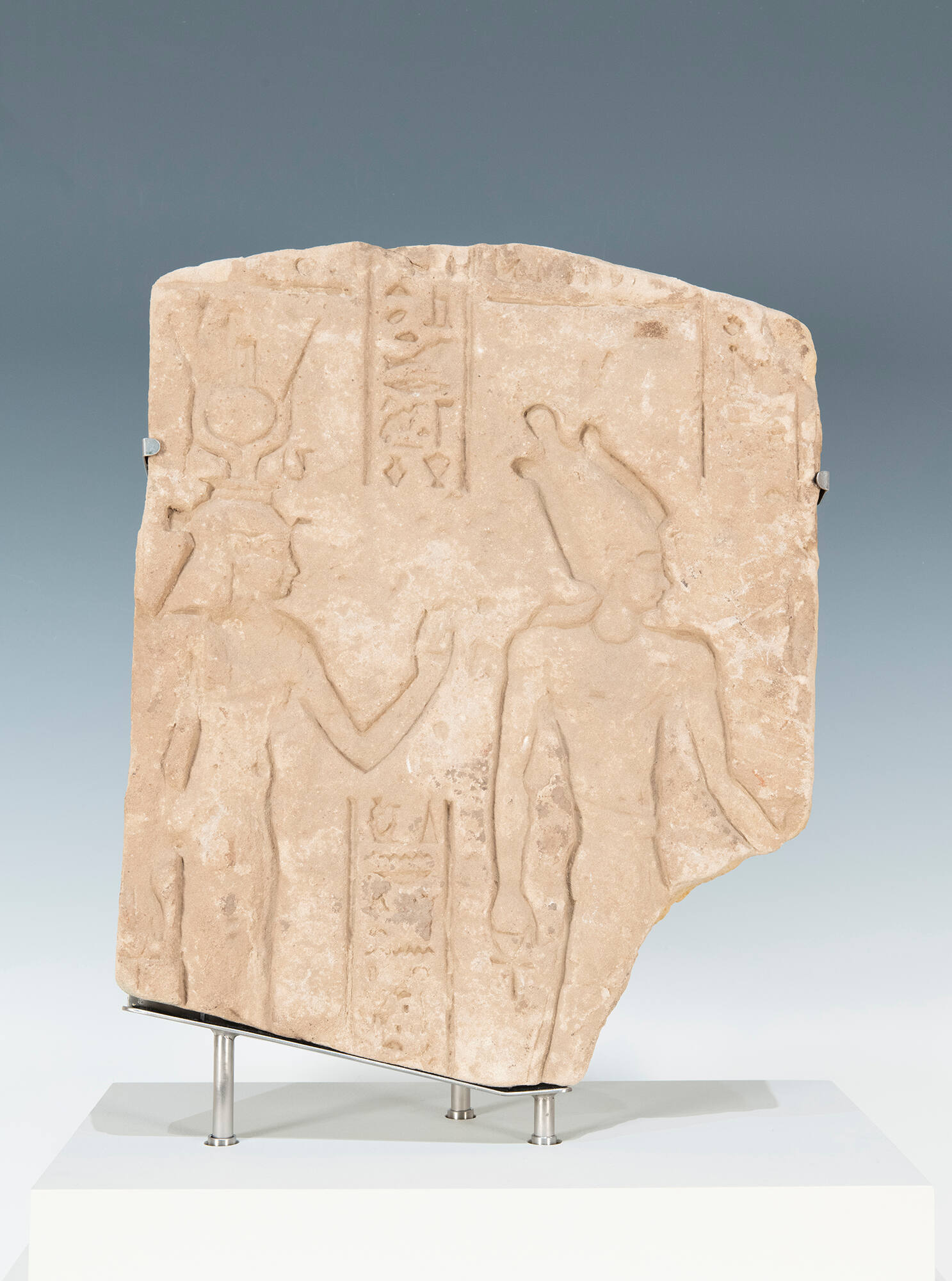 Relief of Isis and Osiris