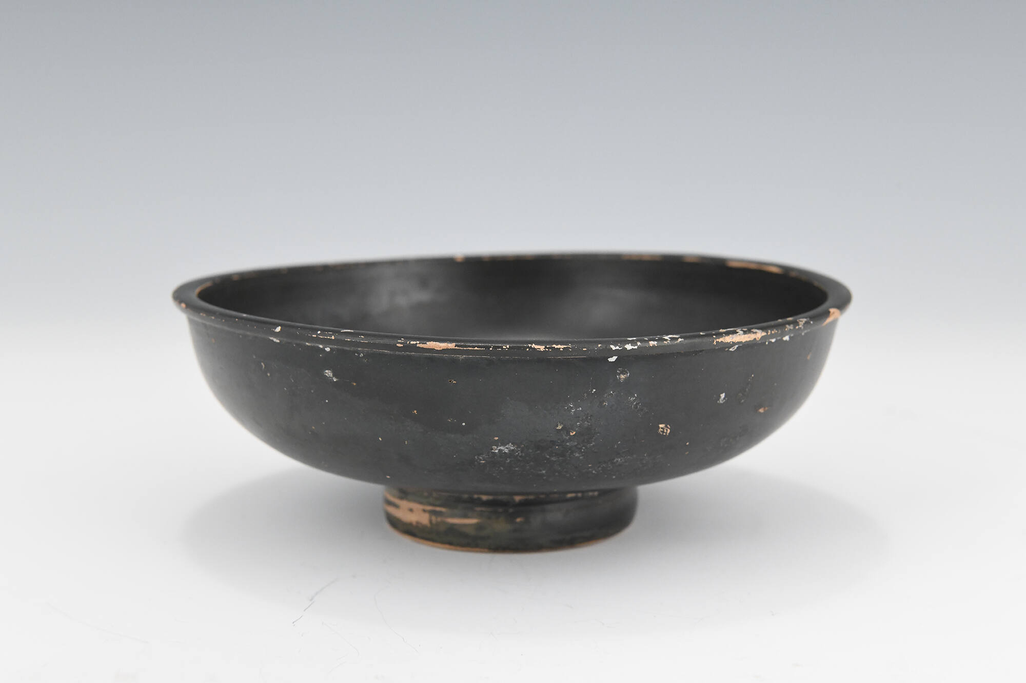 Italic Black-Gloss Bowl, Stamped