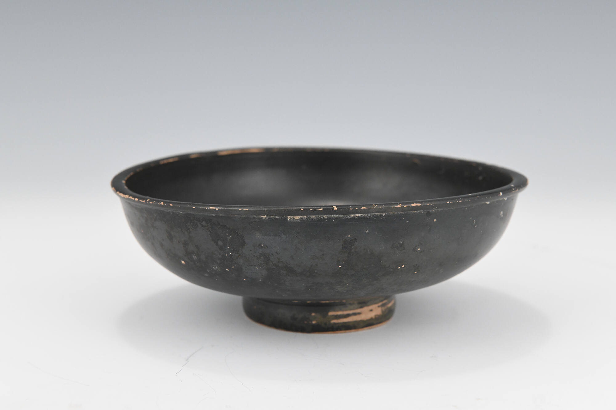 Italic Black-Gloss Bowl, Stamped