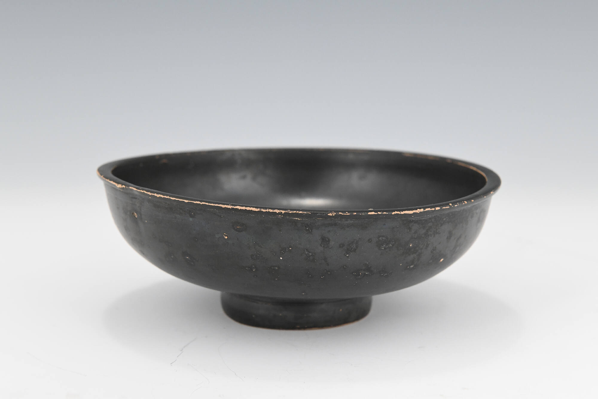 Italic Black-Gloss Bowl, Stamped